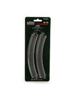 Kato 20-170 - 216mm 8-9/16" Radius Curve 45-Degree (4)