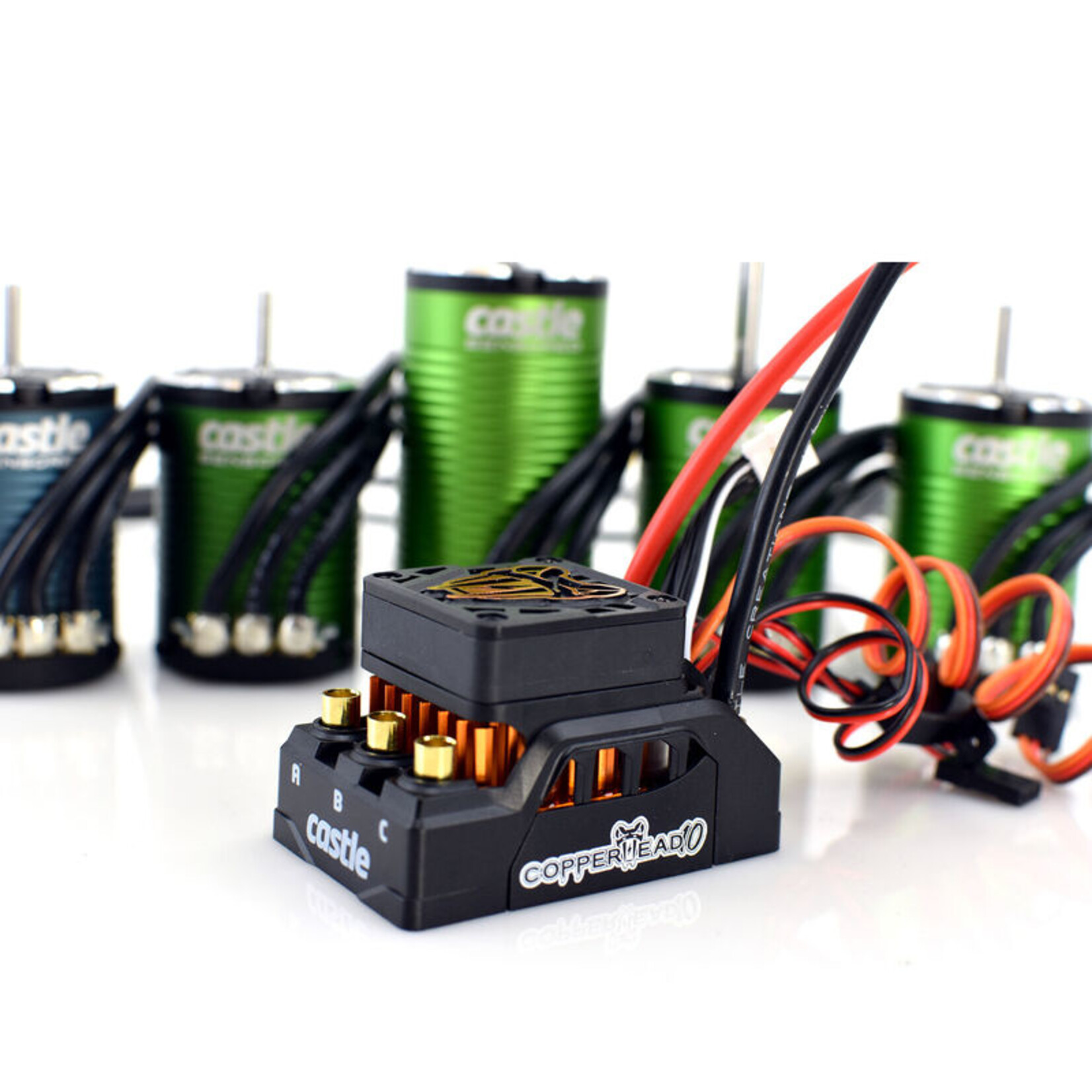 Castle Creations CSE10016608 - 1/10 Copperhead 1406-3800Kv Sensored Brushless ESC/Motor Combo