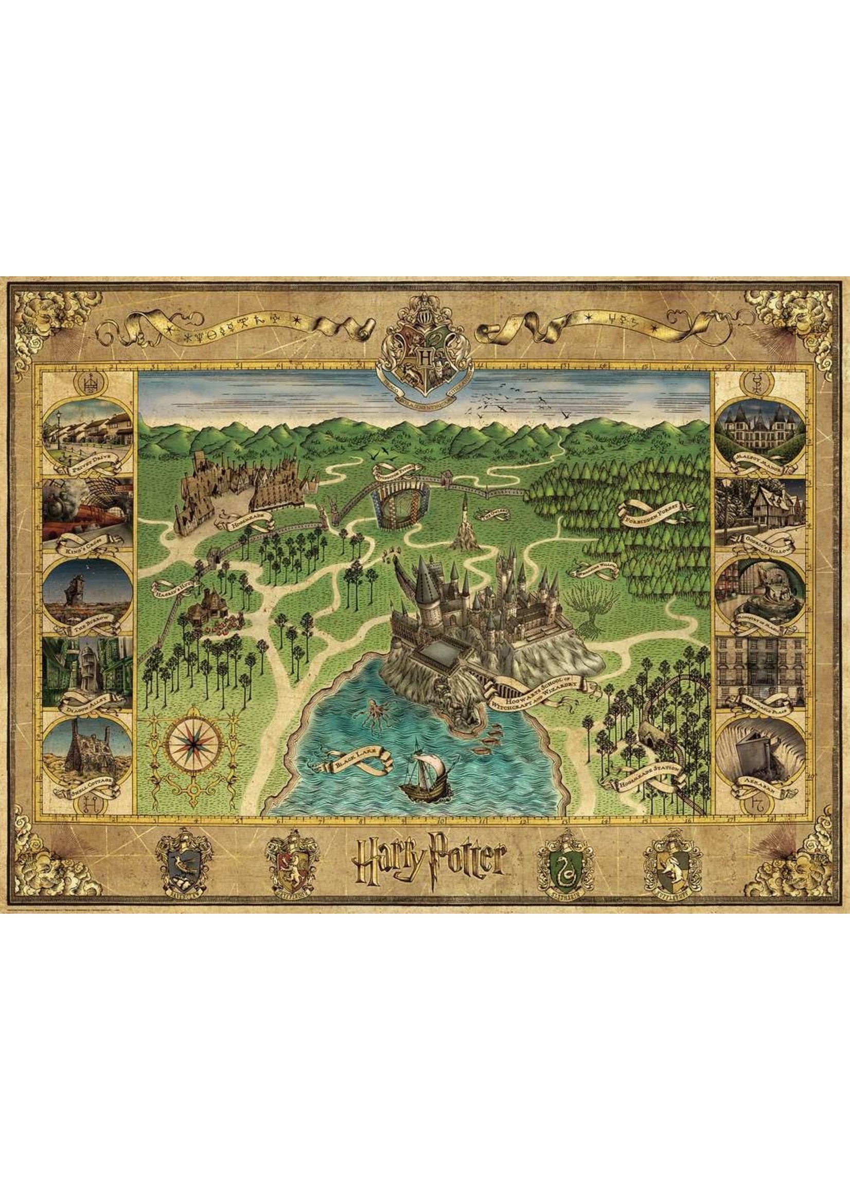 Ravensburger Hogwarts Map - 1500 Piece Puzzle