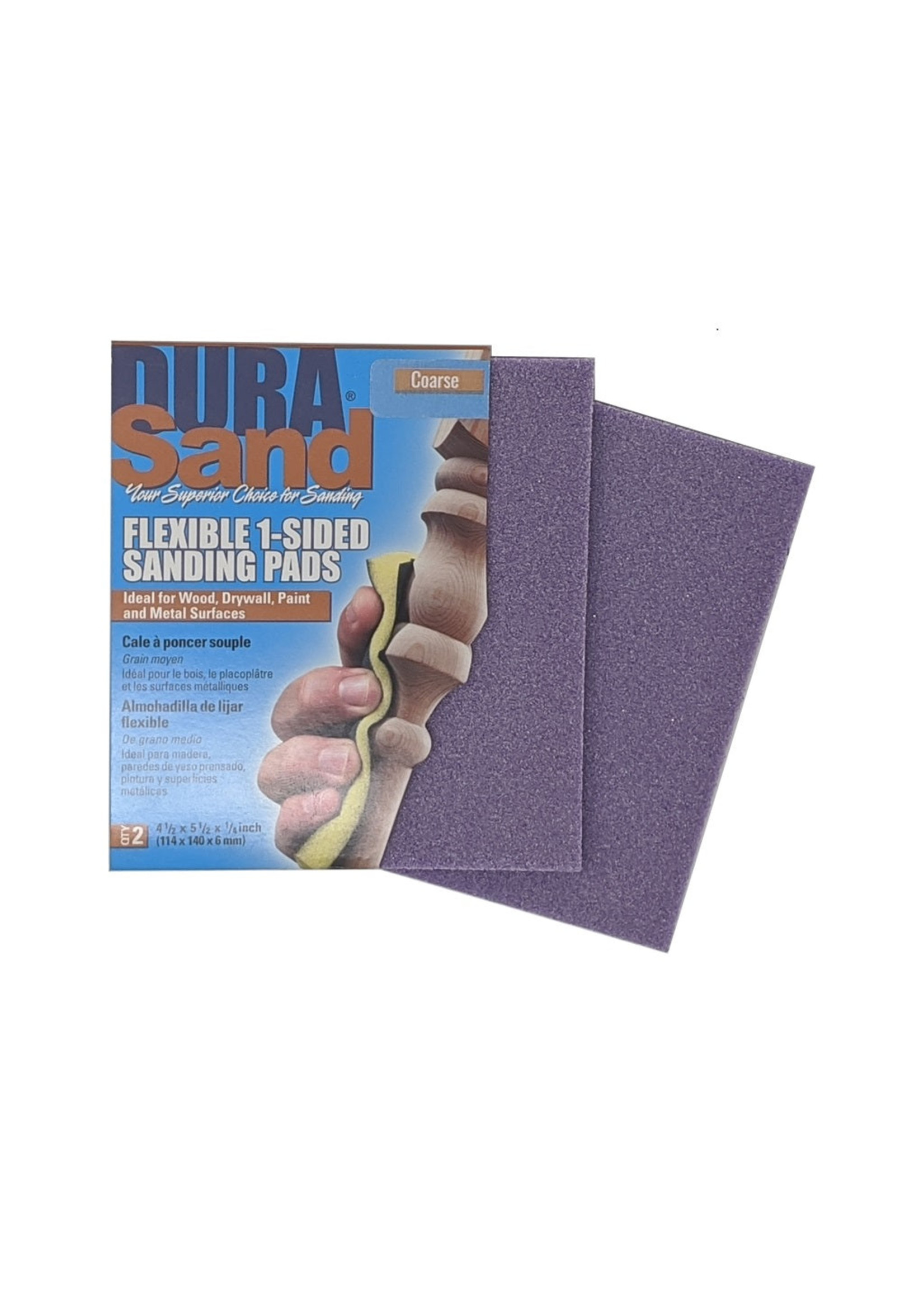 Durasand Purple High Flex Sanding Pads, 2pcs, Coarse - 100 Grit