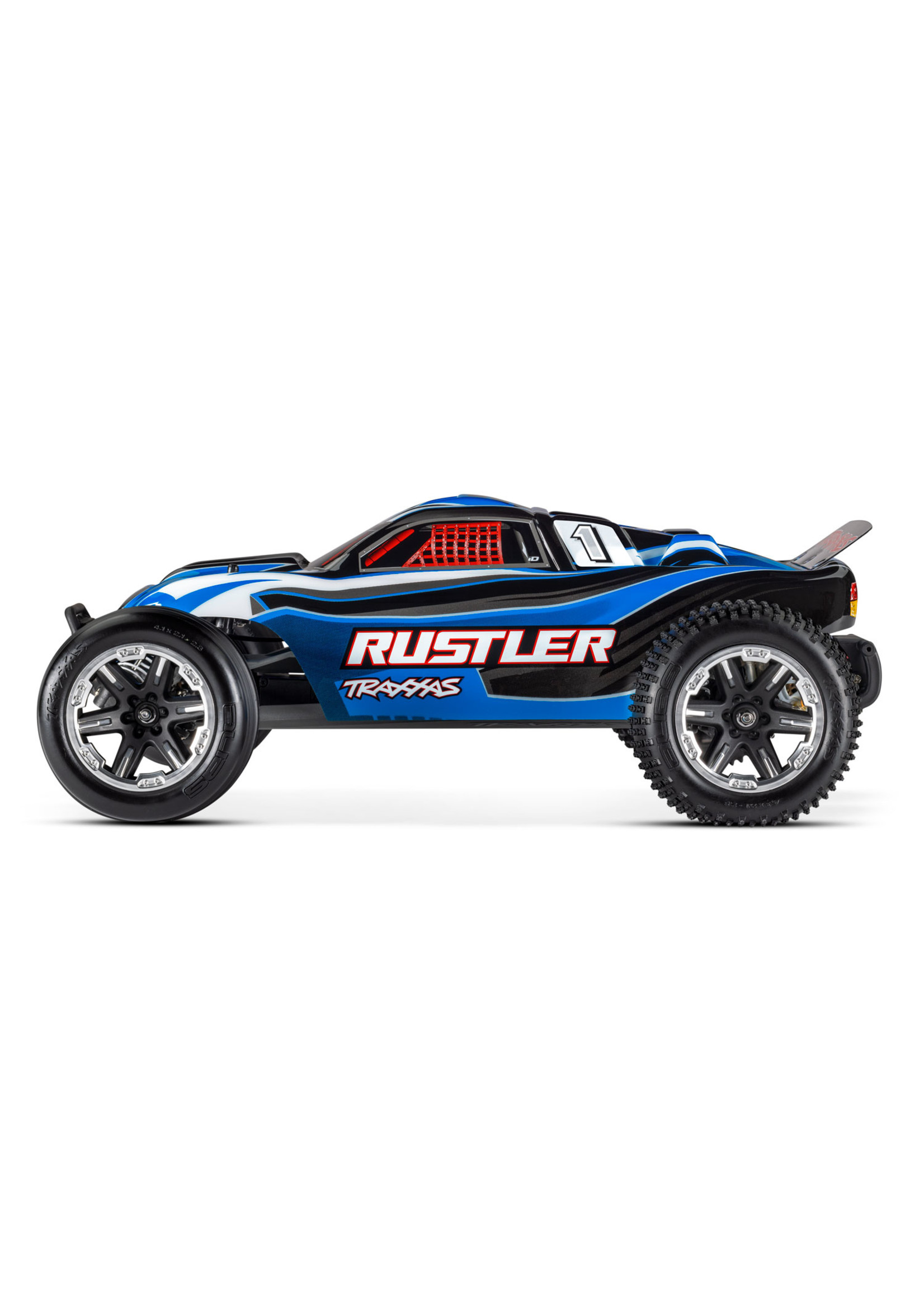Traxxas 1/10 Rustler 2WD RTR Stadium Truck with Lights - Blue