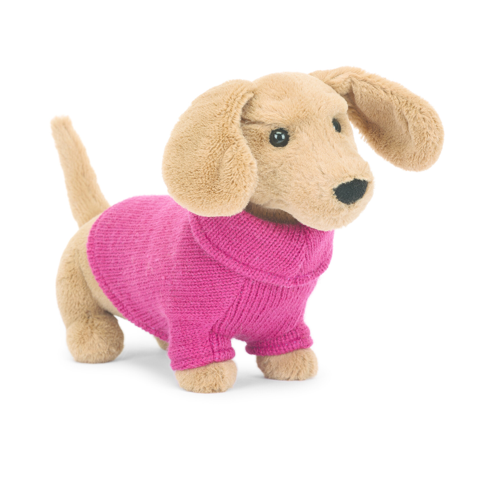 Jellycat Sweater Sausage Dog - Pink