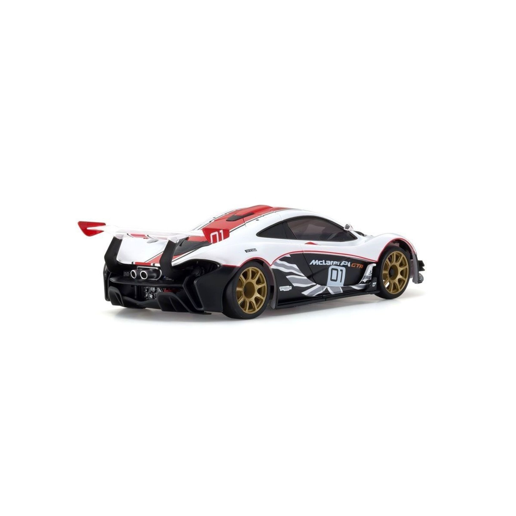 Kyosho 32324WR - MINI-Z RWD McLaren P1 GTR White/Red MR-03 - Readyset