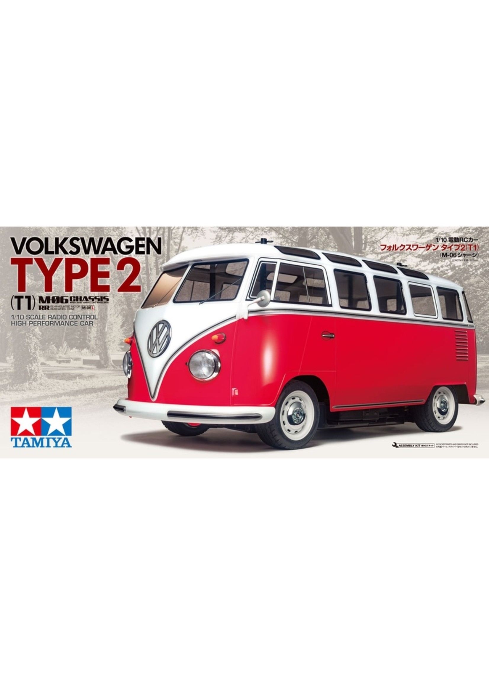 Tamiya 1/10 Volkswagen Bus Type 2 T1 with HobbyWing ESC - M-06 Chassis