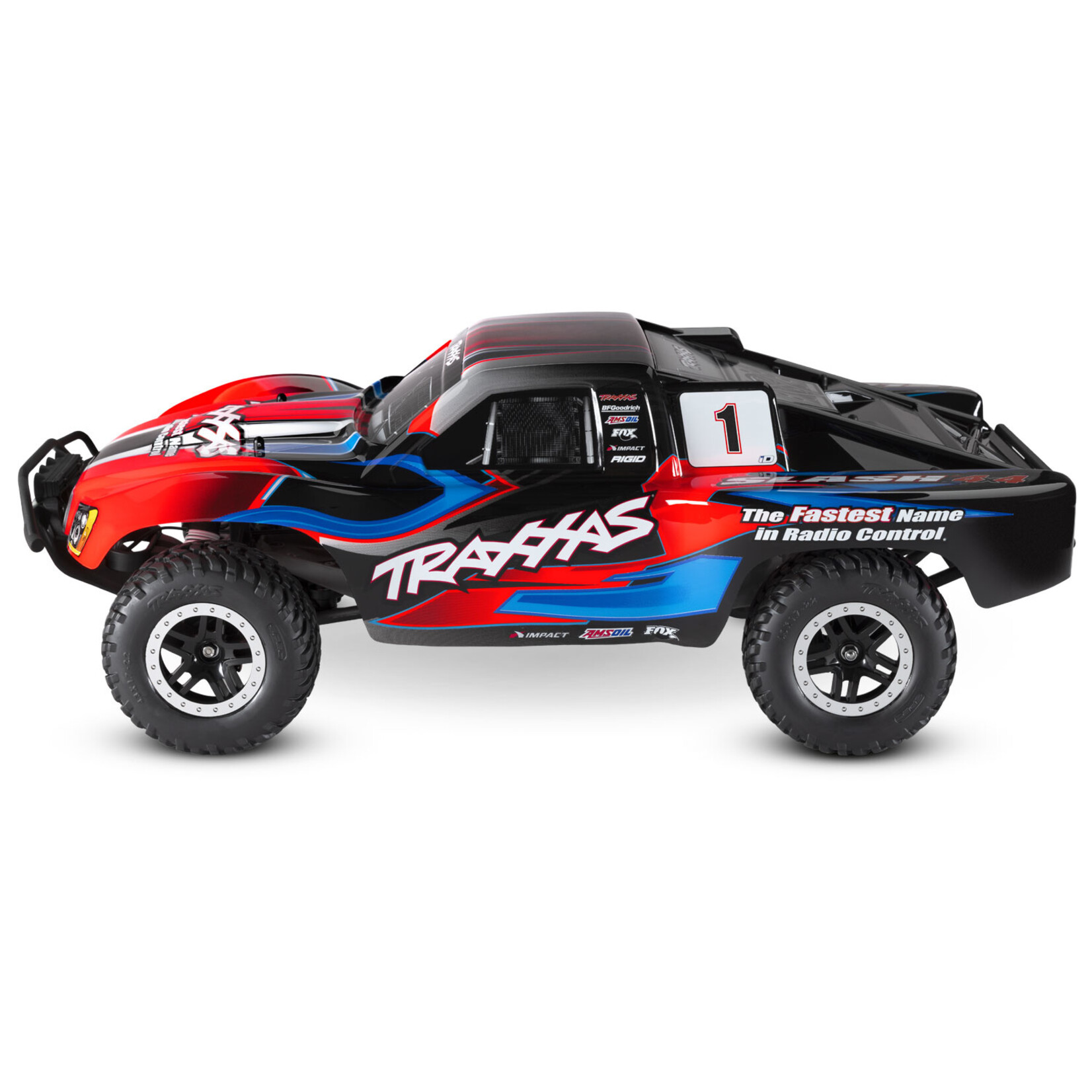 Traxxas 1/10 Slash 4X4 RTR Brushed SCT with LED Lights - Red