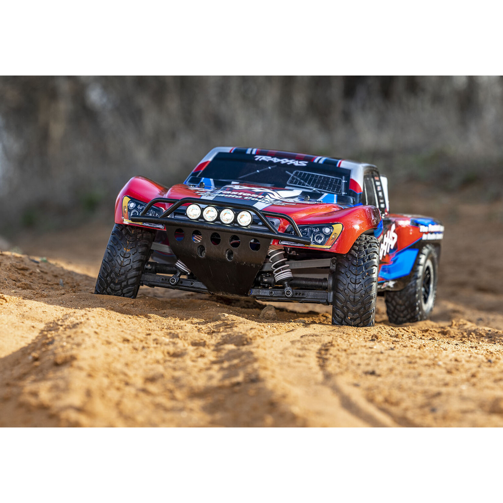 Traxxas 1/10 Slash 4X4 RTR Brushed SCT with LED Lights - Red