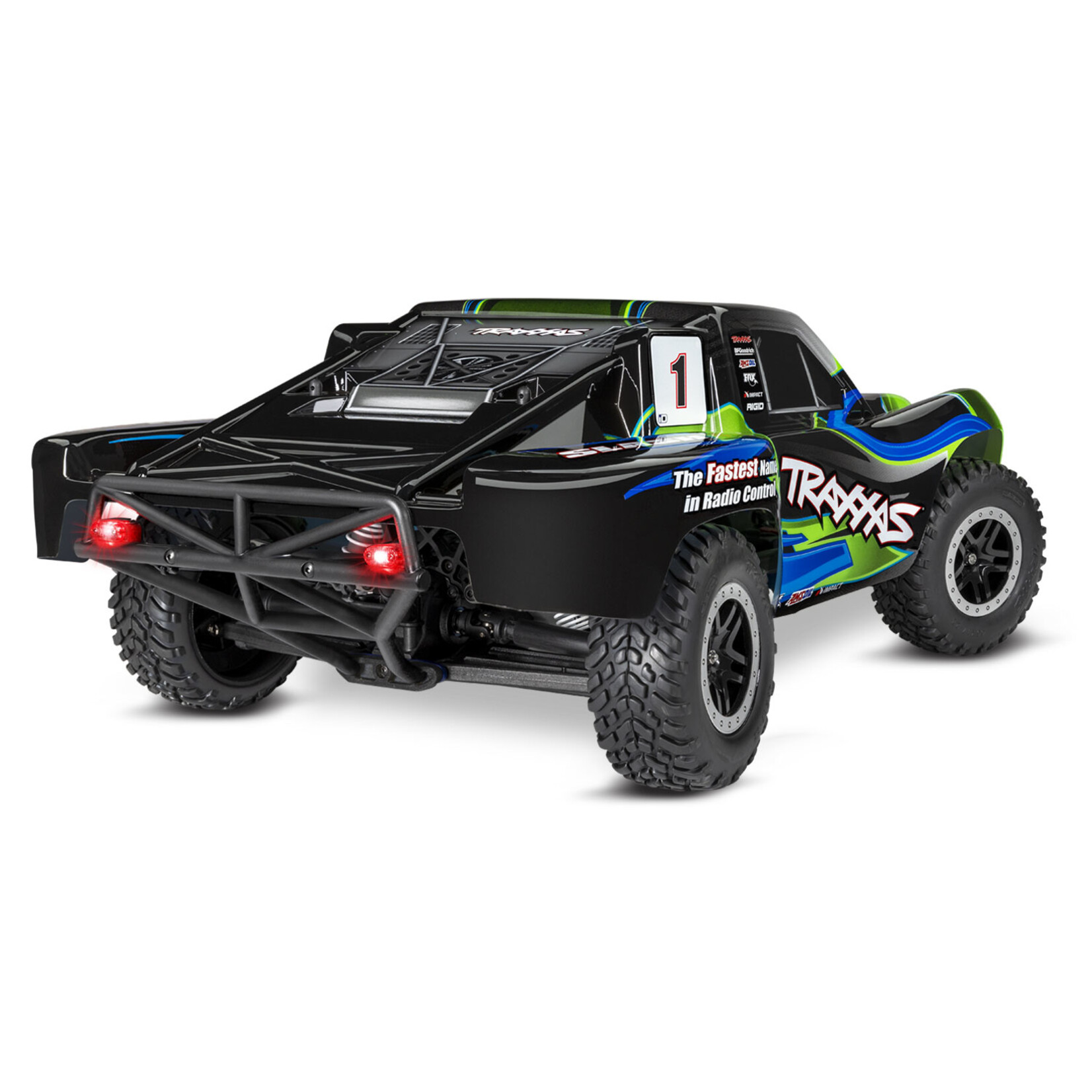 Traxxas 1/10 Slash 4X4 RTR Brushed SCT with LED Lights - Green