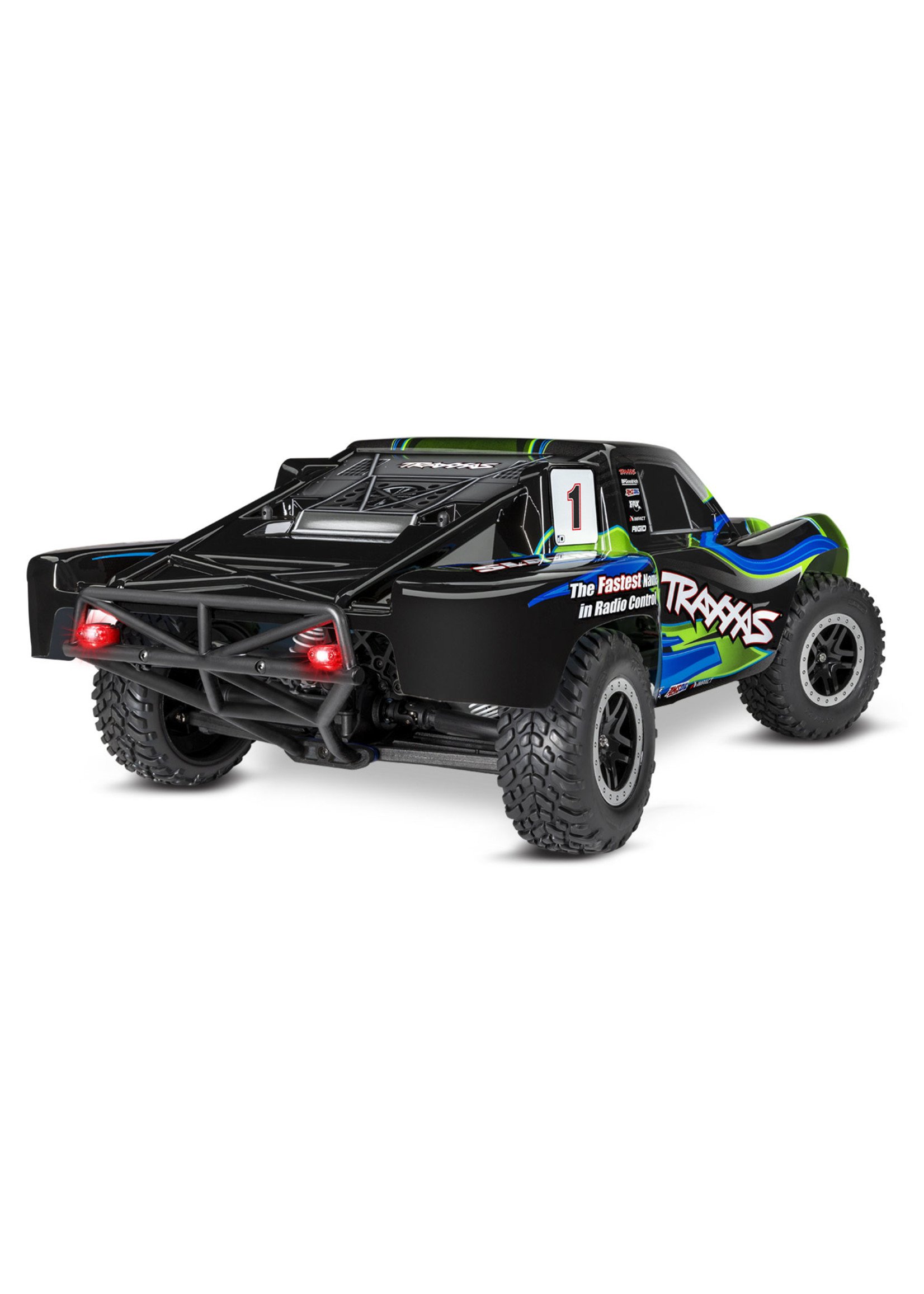 Traxxas 1/10 Slash 4X4 RTR Brushed SCT with LED Lights - Green