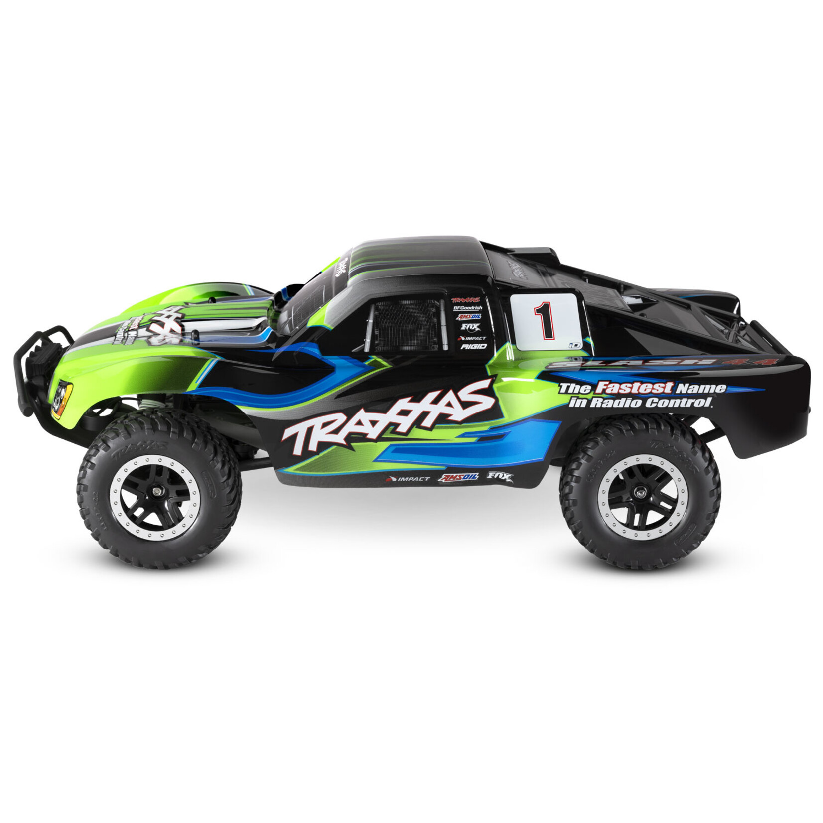 Traxxas 1/10 Slash 4X4 RTR Brushed SCT with LED Lights - Green