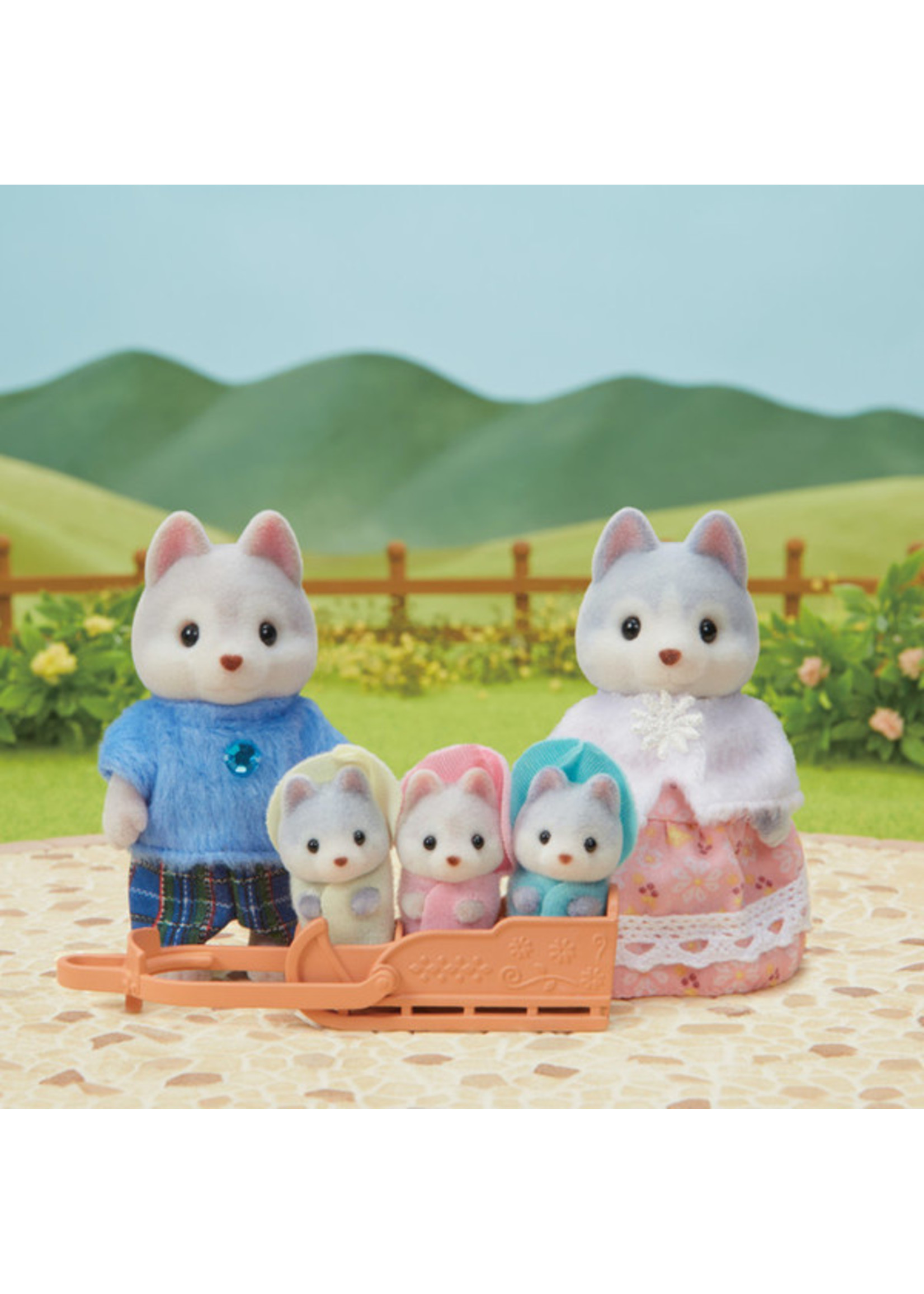 Calico Critters Husky Family