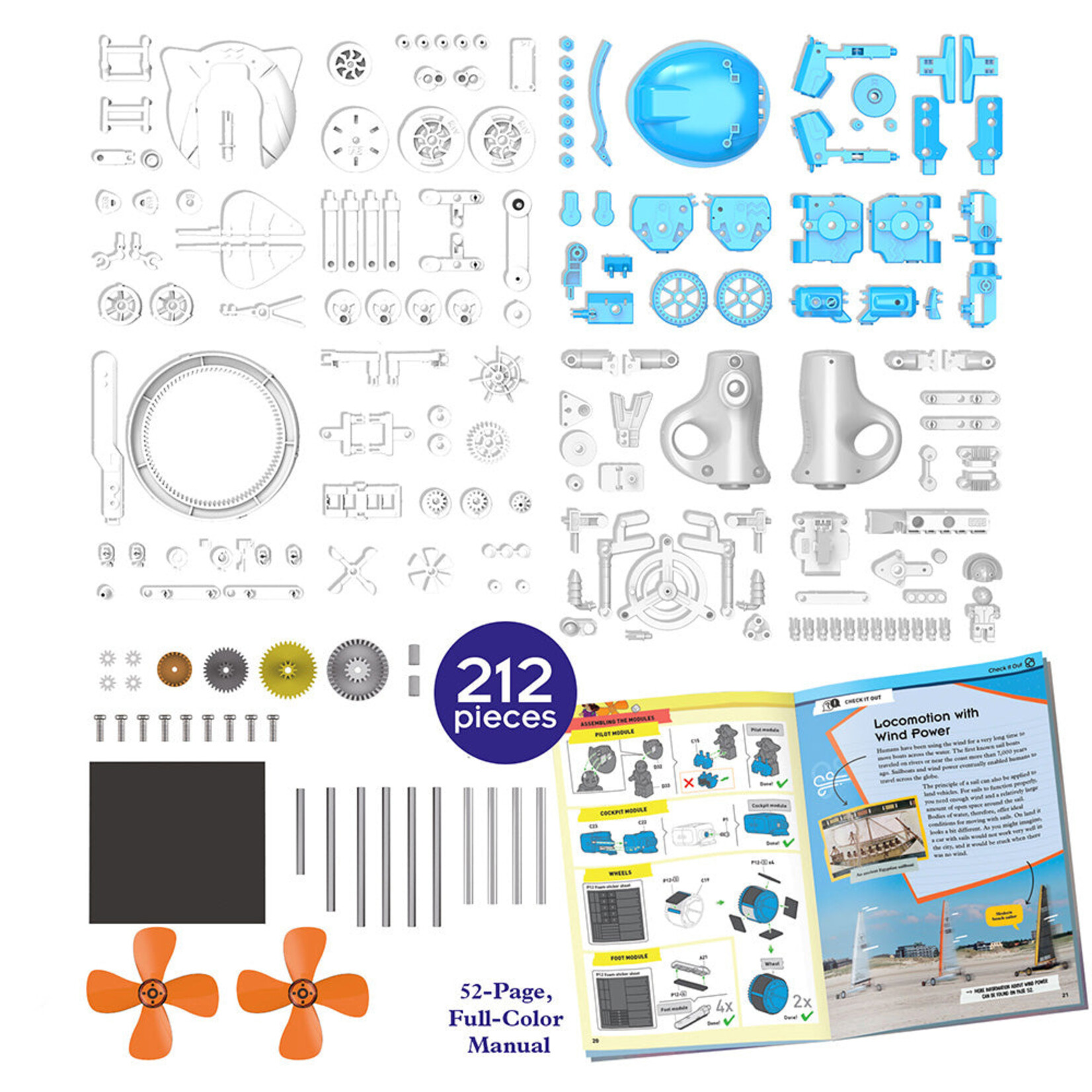Thames & Kosmos Windbots: 6-in-1 Wind Powered Machine Kit