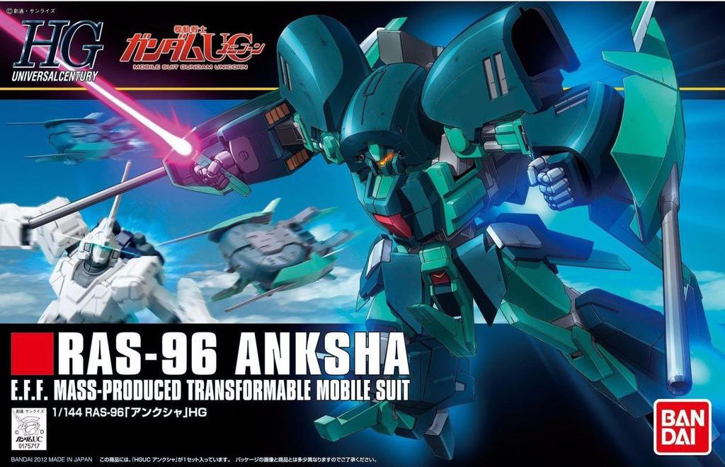 Bandai 5055743 - #141 RAS-96 Anksha Gundam High Grade Model Kit