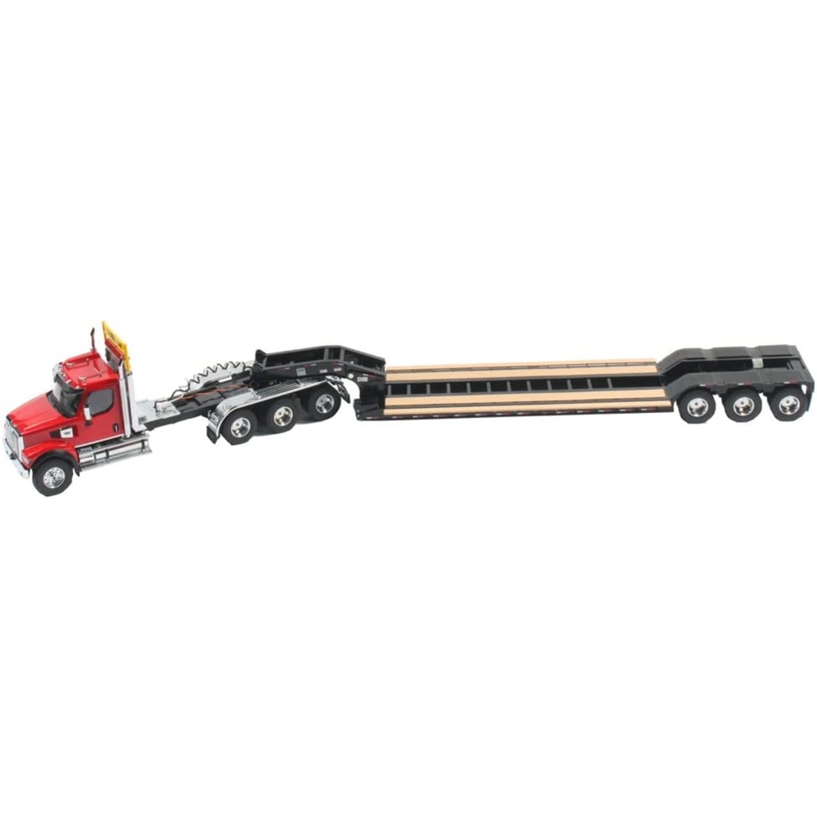 Diecast Masters DCM 27010 1/16 Western Star 49X SFFA Tridem Heavy-Haul Tractor w/ Lowboy Trailer
