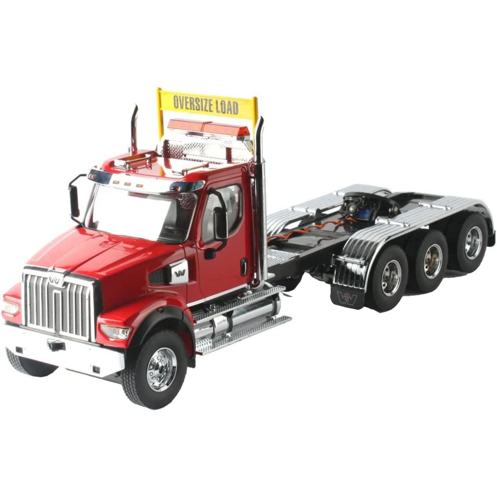 Diecast Masters DCM 27010 1/16 Western Star 49X SFFA Tridem Heavy-Haul Tractor w/ Lowboy Trailer
