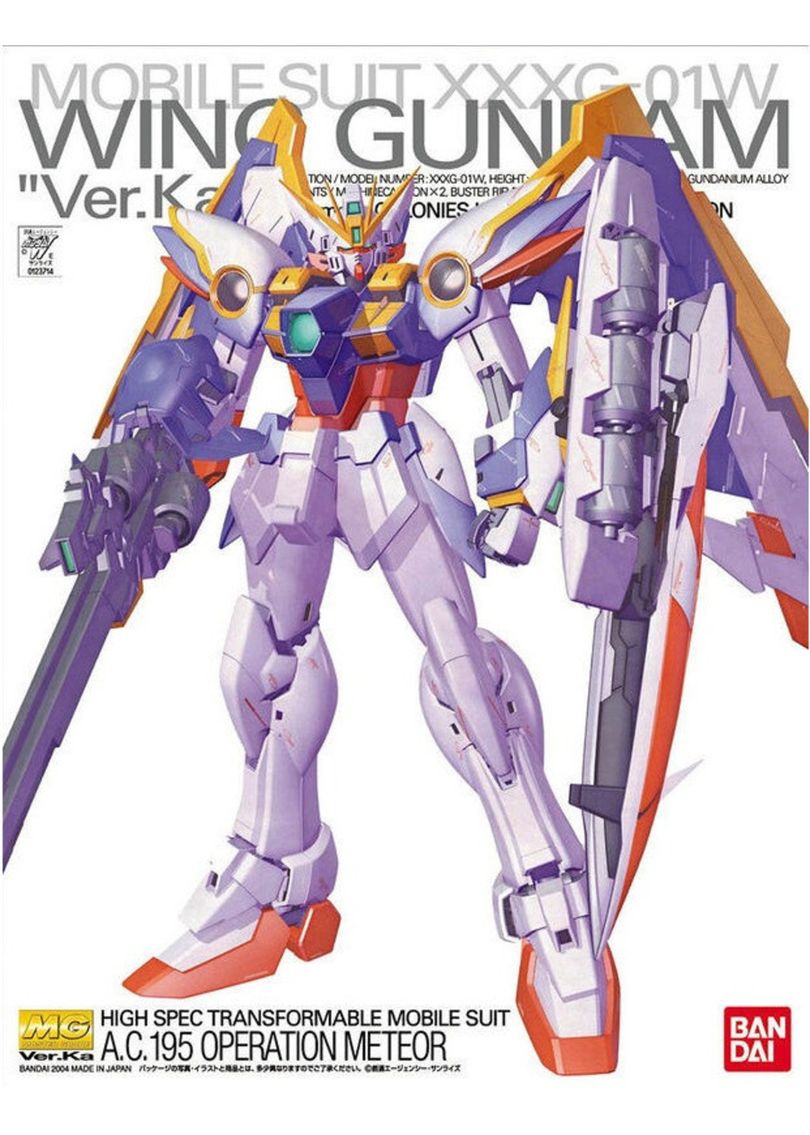 Bandai Wing Gundam Ver. Ka MG