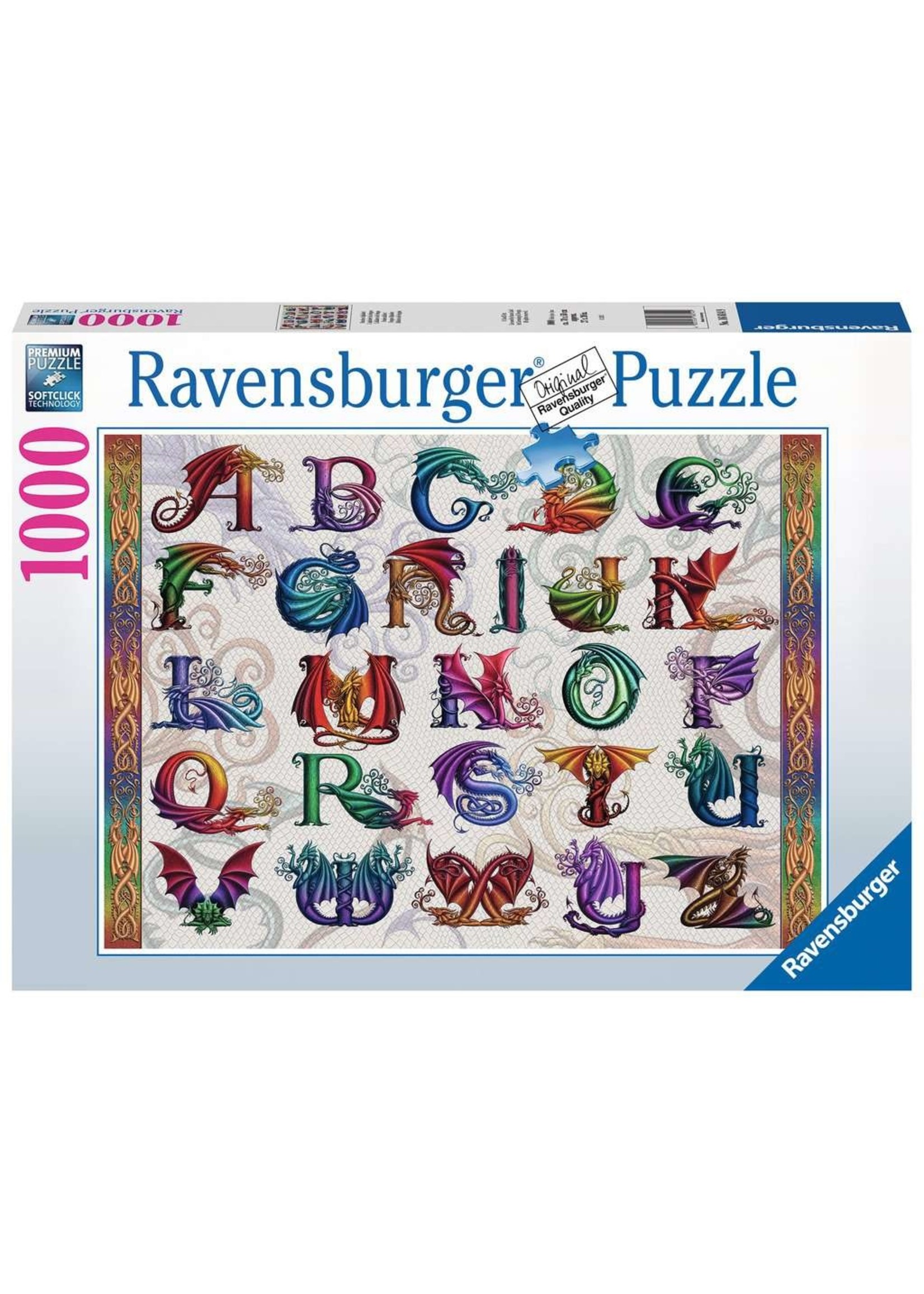 Ravensburger Dragon Alphabet - 1000 Piece Puzzle