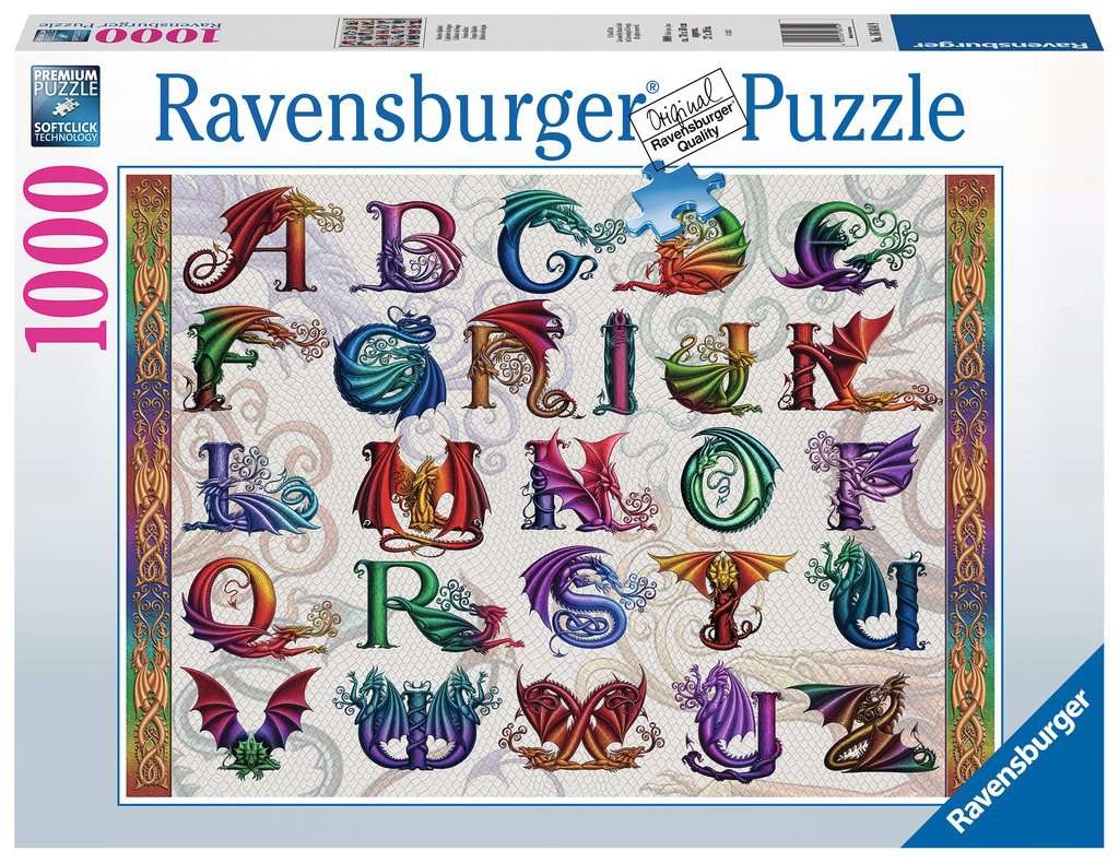 Dragon Alphabet - 1000 Piece Puzzle