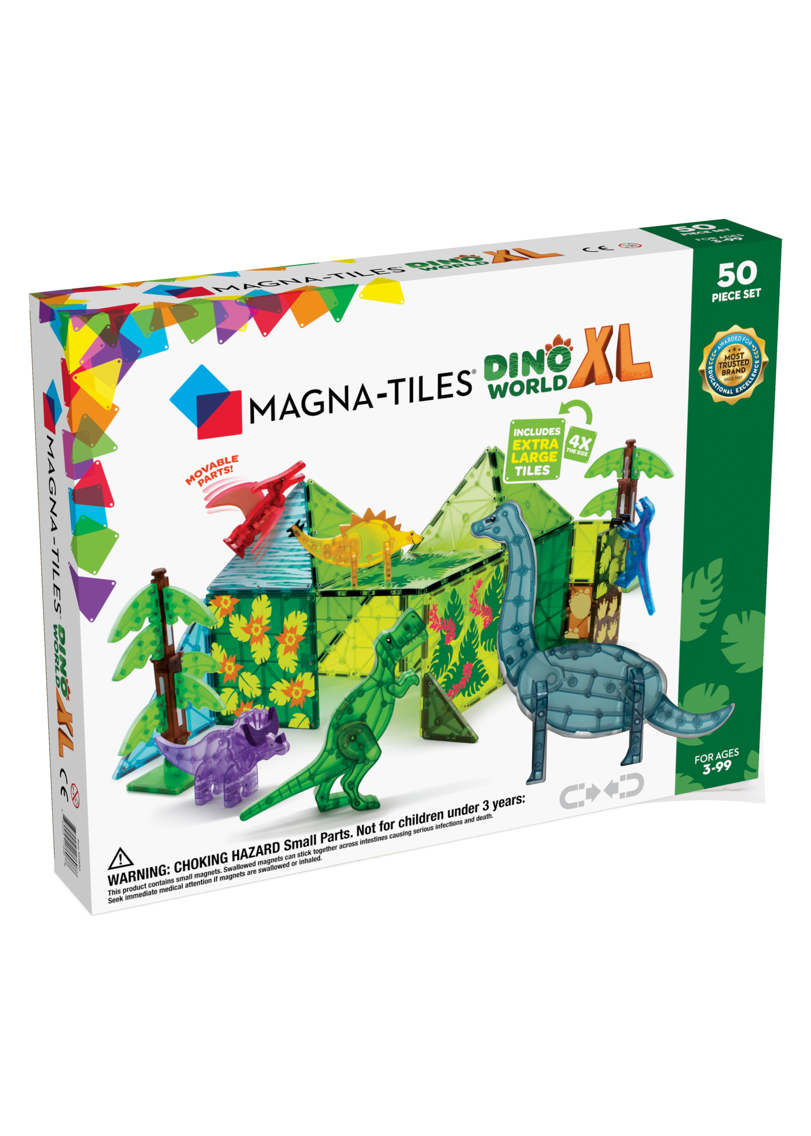 Valtech Magna-Tiles® Dino World XL 50-Piece Set