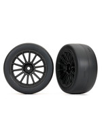 Traxxas 9374 - Multi-spoke Black Wheels / 2.0" Ultra-wide Tires