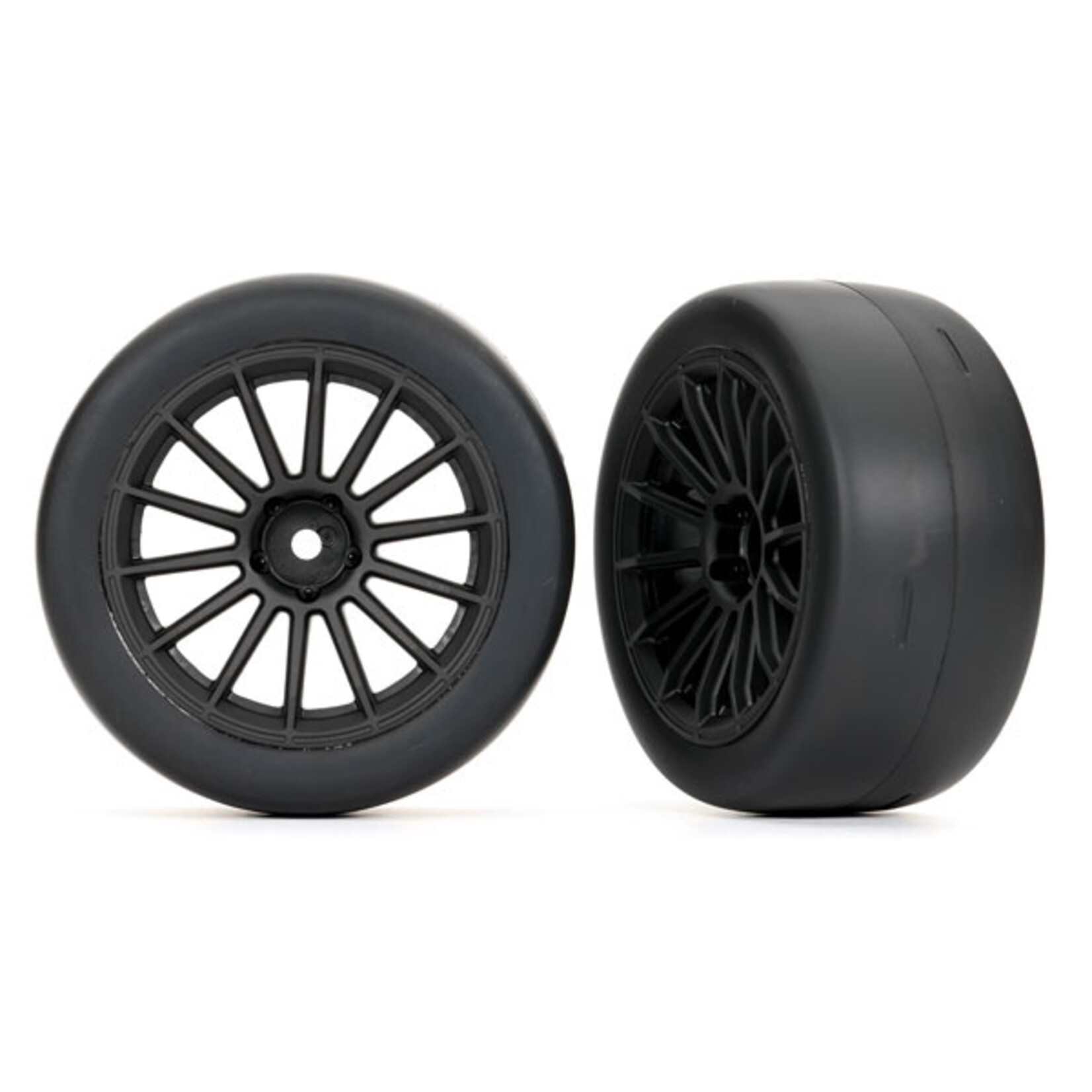 Traxxas 9374 - Multi-spoke Black Wheels / 2.0" Ultra-wide Tires
