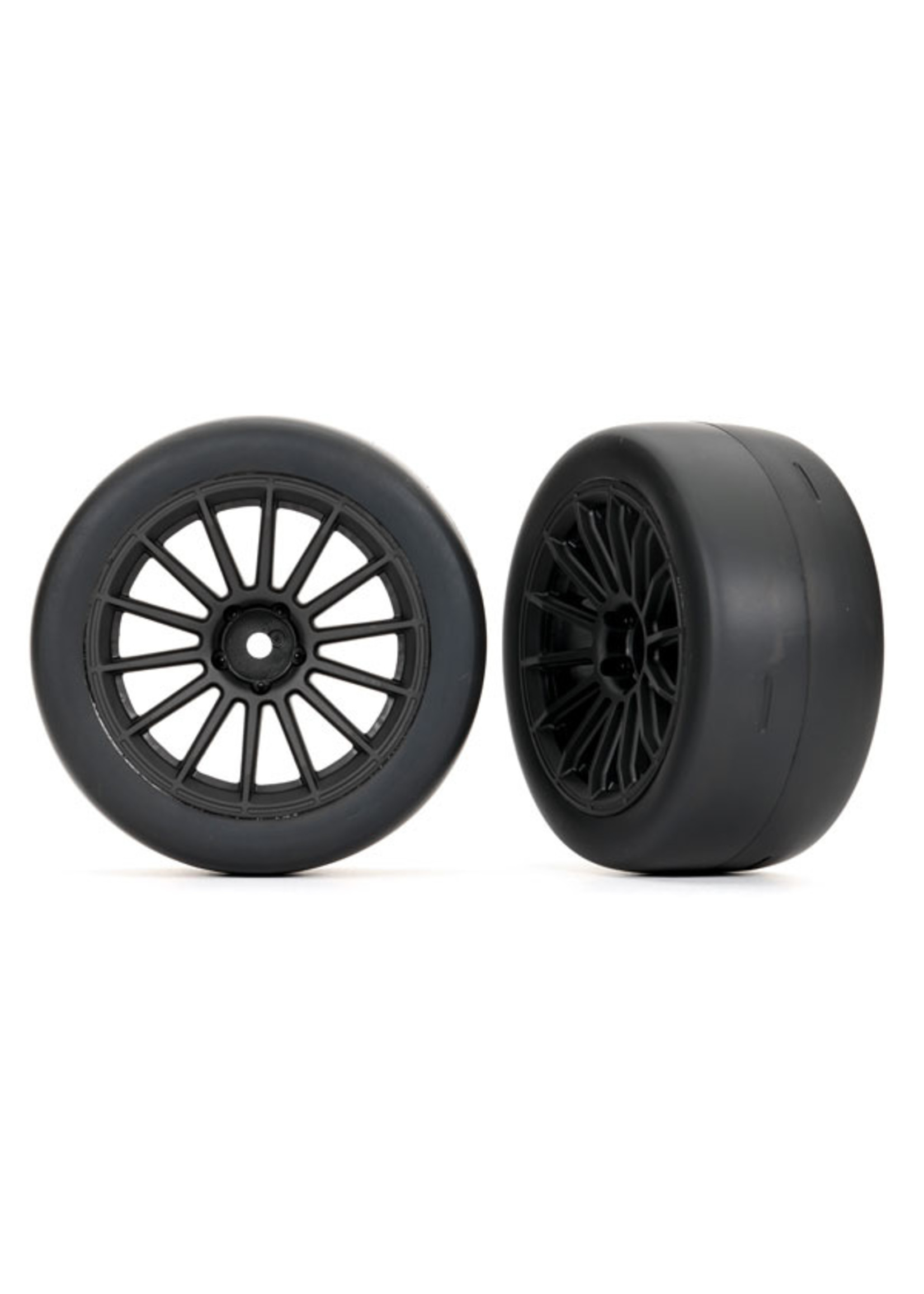 Traxxas 9374 - Multi-spoke Black Wheels / 2.0" Ultra-wide Tires
