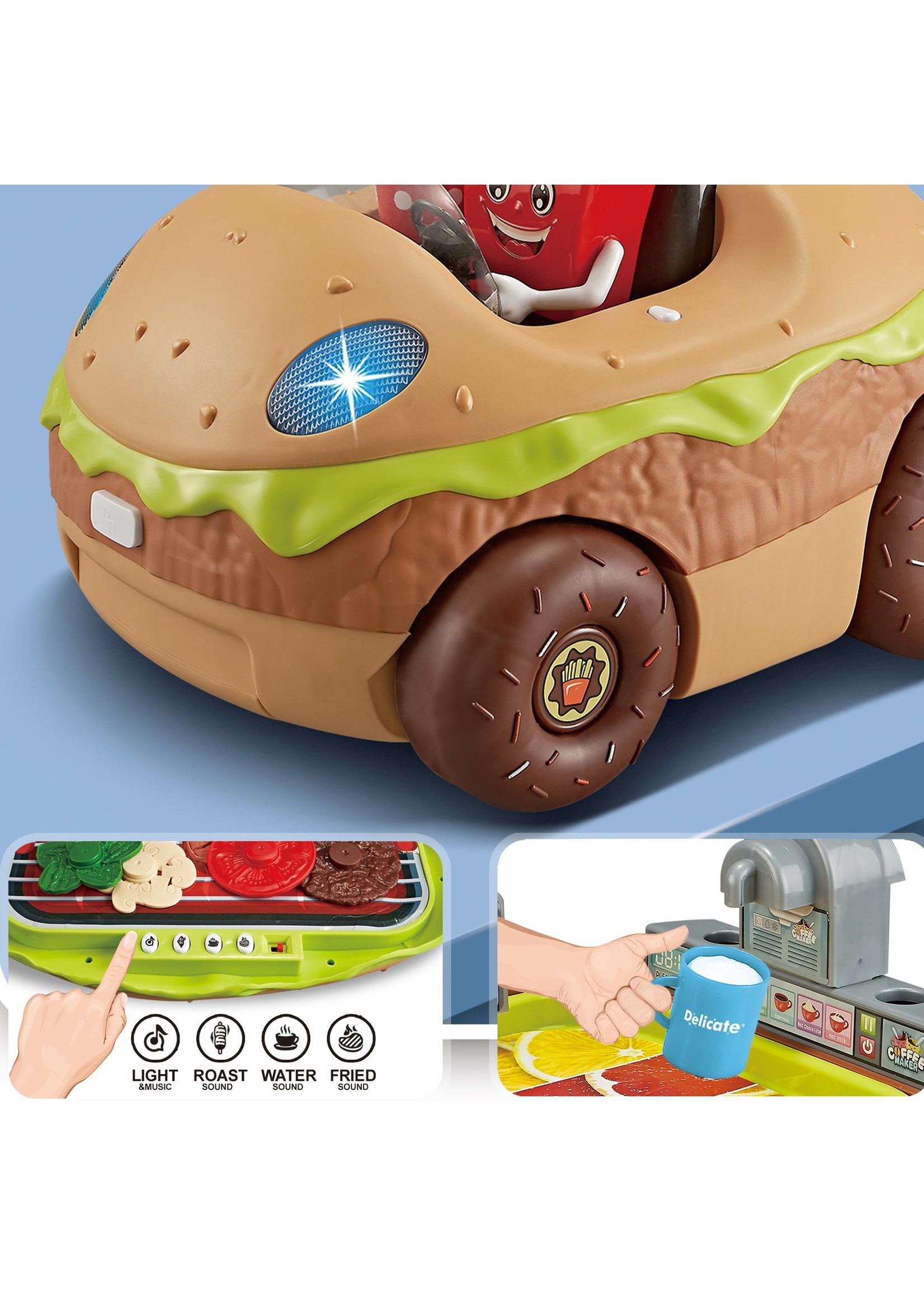 Thin Air 3 in 1 Kitchen Playset - Burger Car Food Truck