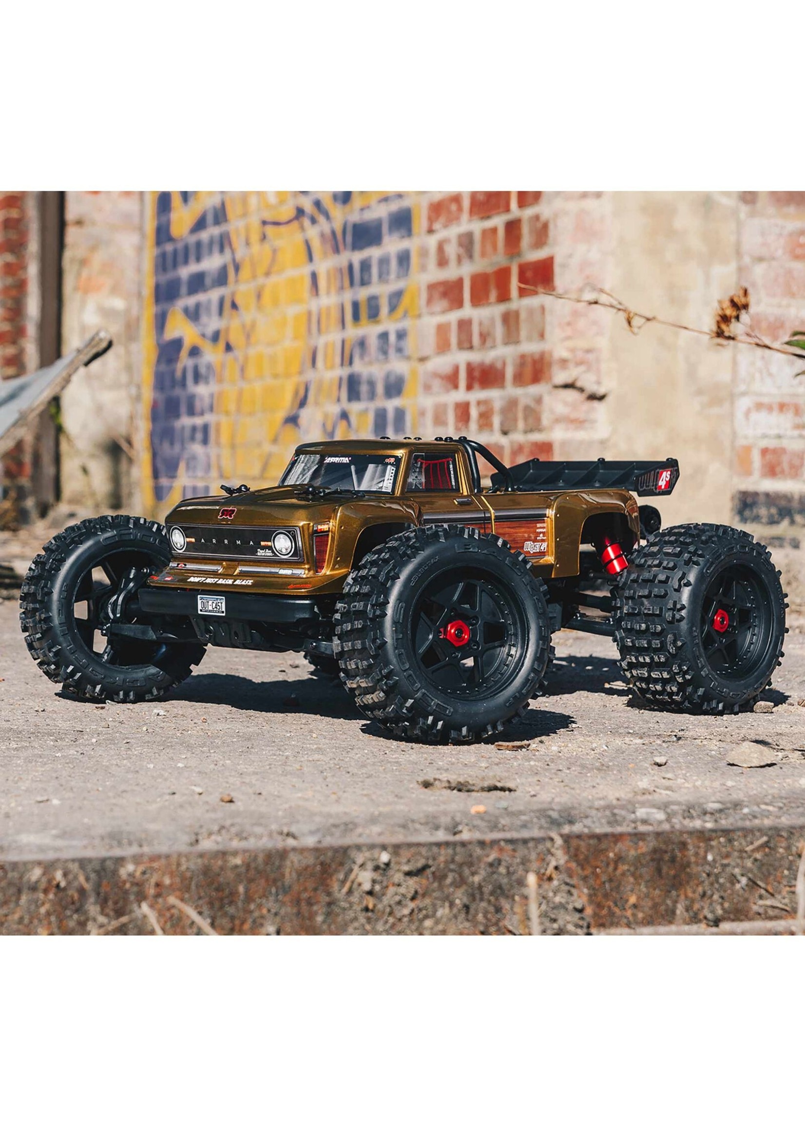 Arrma 1/10 Outcast 4x4 4S BLX Stunt Truck - Bronze