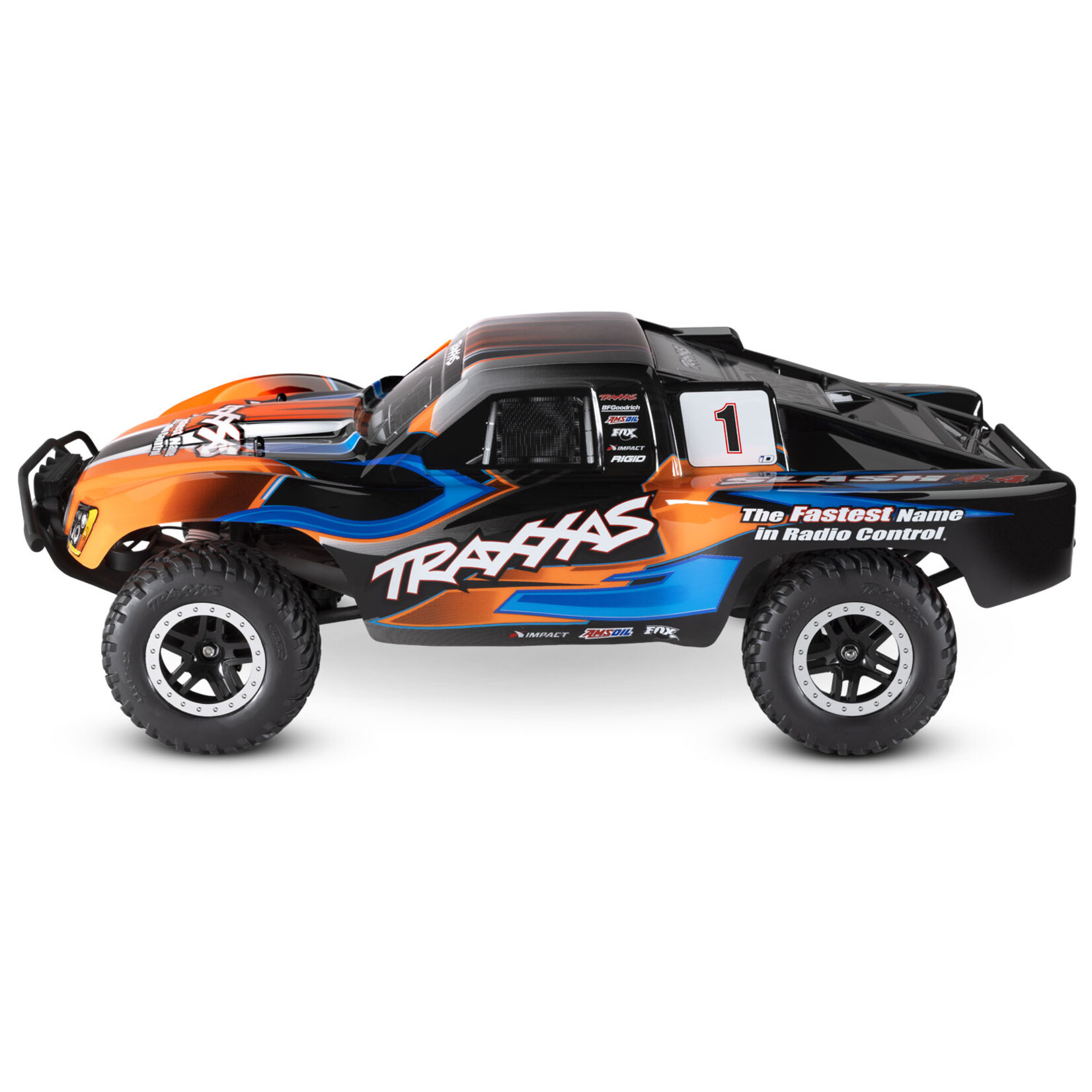 Traxxas 1/10 Slash 4X4 RTR Brushed SCT with LED Lights - Orange