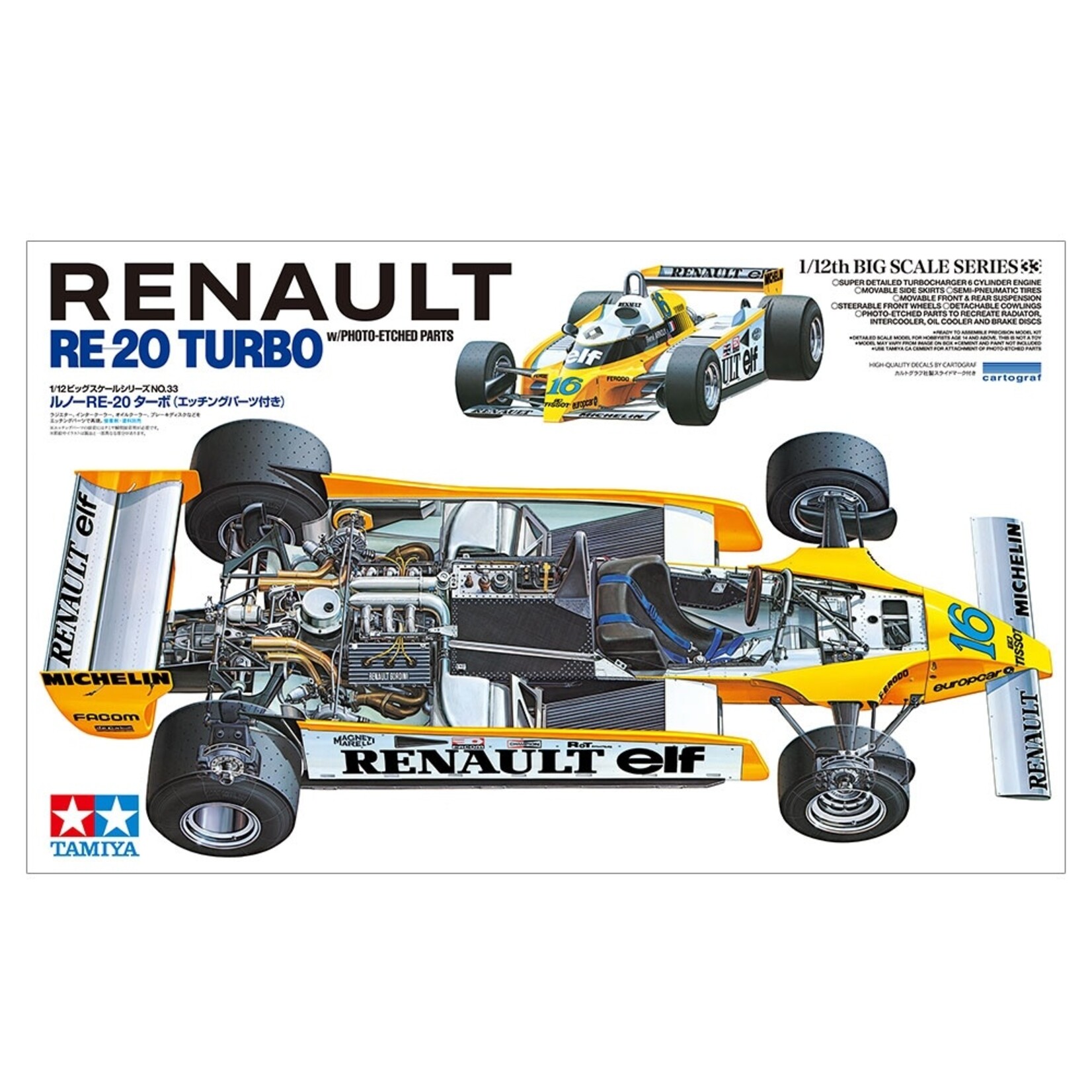 Tamiya 12033 - 1/12 Renault RE-20 Turbo
