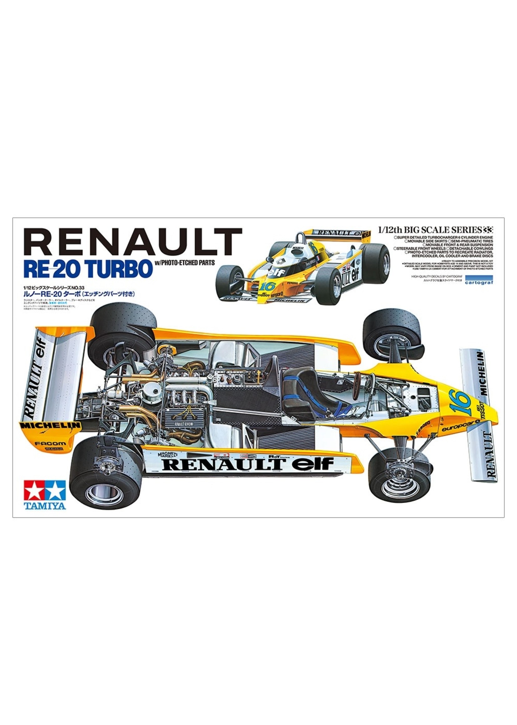 Tamiya 12033 - 1/12 Renault RE-20 Turbo