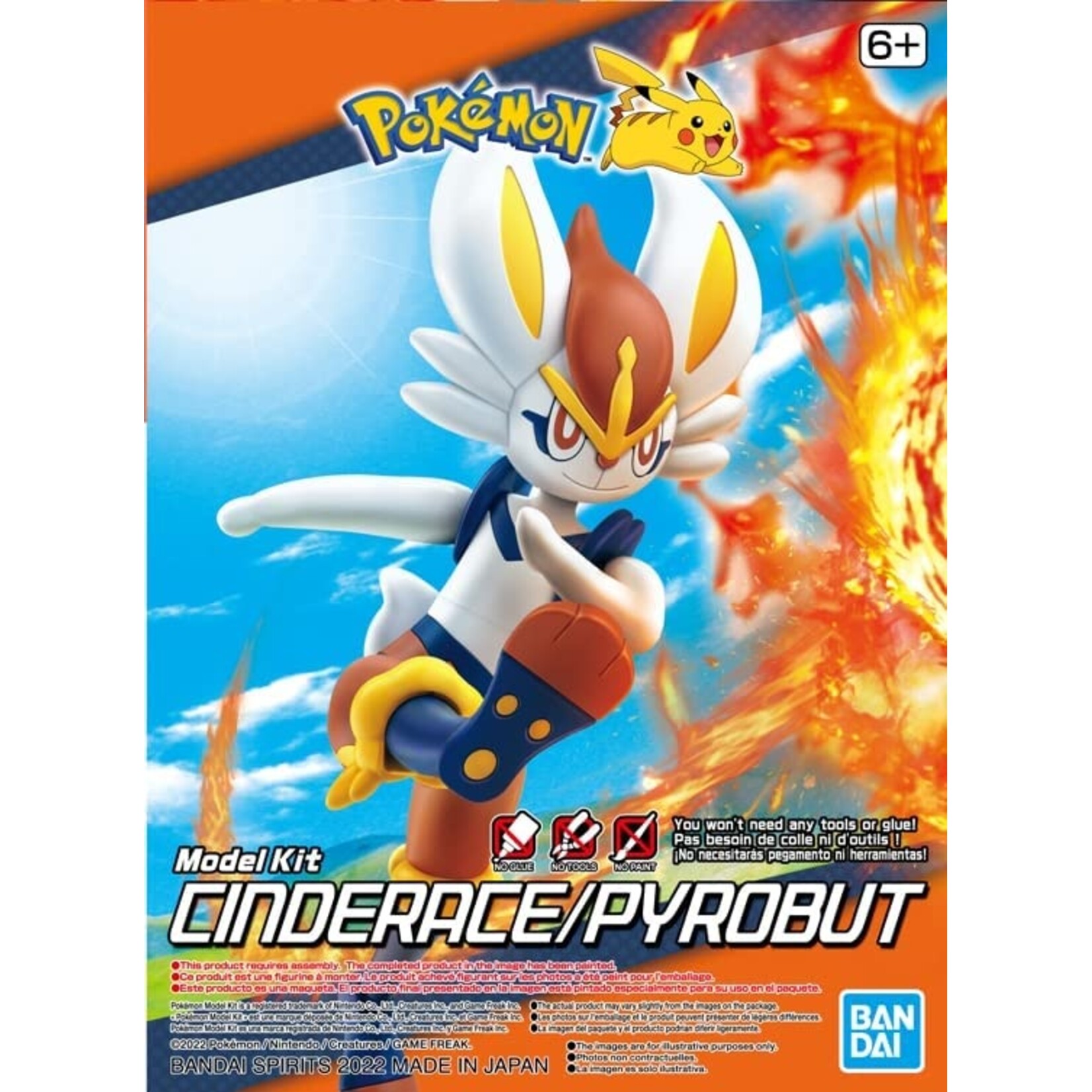Bandai #50 "Pokemon" Cinderace Model Kit