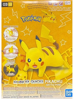 Bandai #03 "Pokemon" Pikachu (Battle Pose) Quick! Model Kit