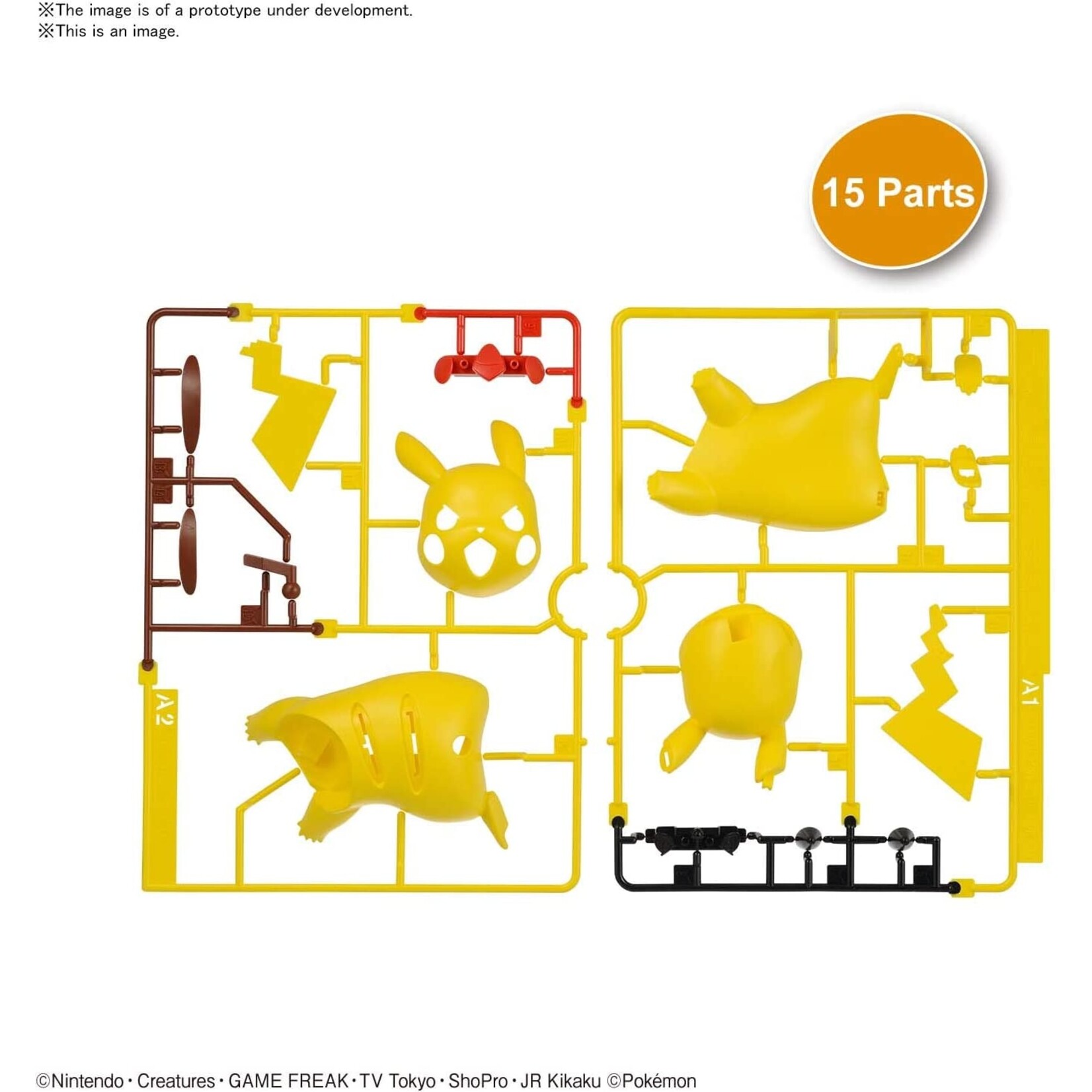 Bandai #03 "Pokemon" Pikachu (Battle Pose) Quick! Model Kit