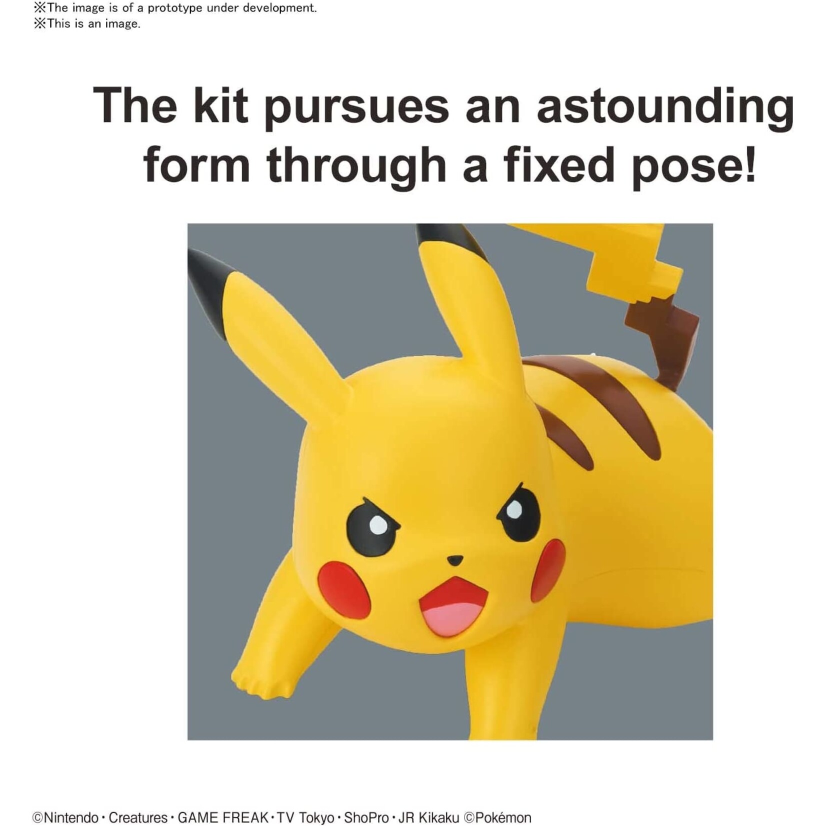 Bandai #03 "Pokemon" Pikachu (Battle Pose) Quick! Model Kit