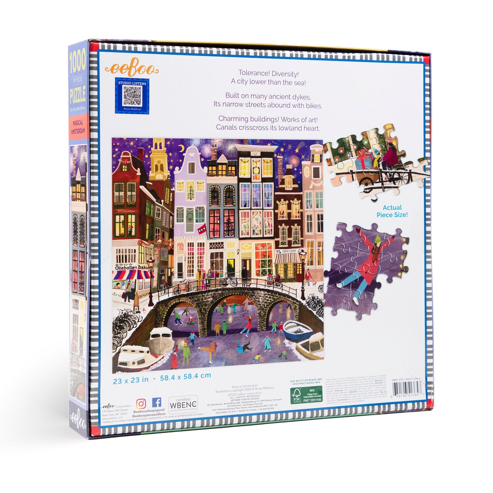 Eeboo Magical Amsterdam - 1000 Piece Puzzle