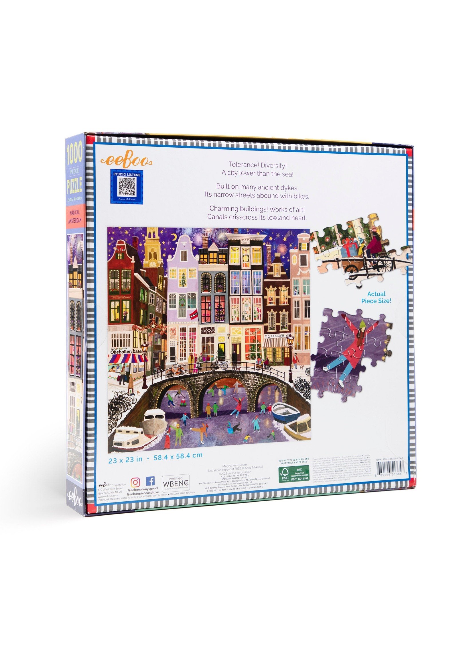 Eeboo Magical Amsterdam - 1000 Piece Puzzle