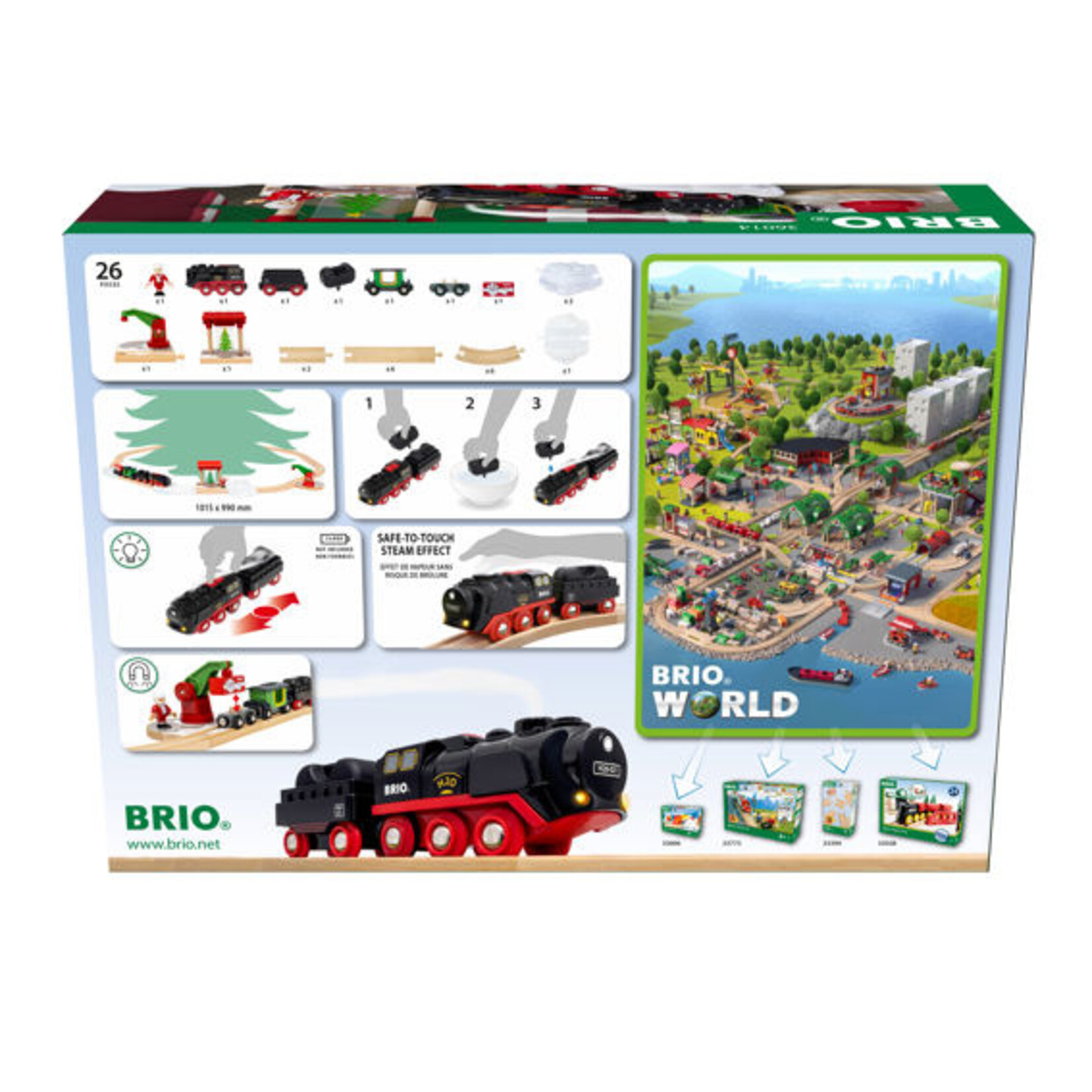 Brio 36014 - Christmas Steaming Train Set