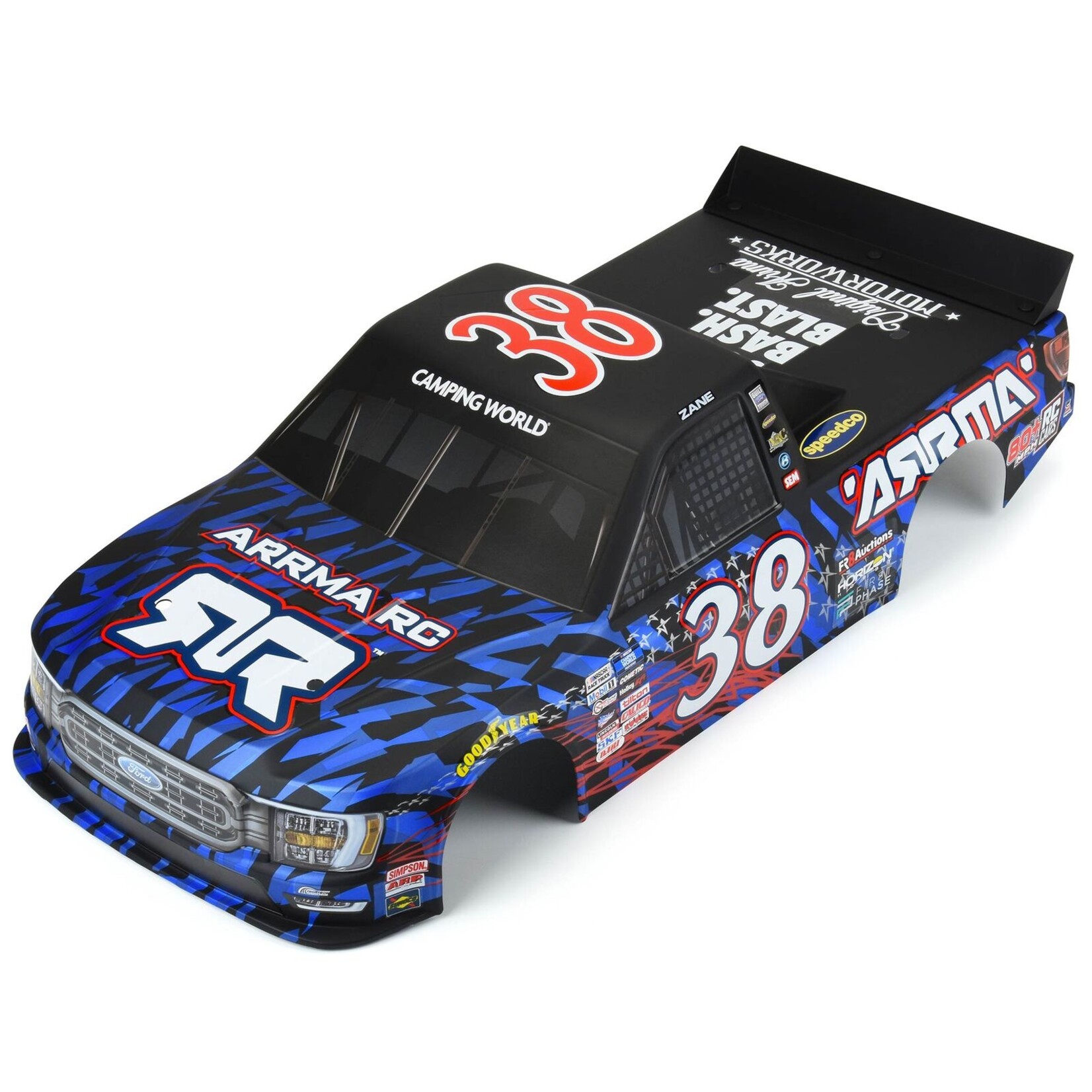 Arrma No. 38 Ford NASCAR Truck, Limited Edition Body: INFRACTION 6S BLX