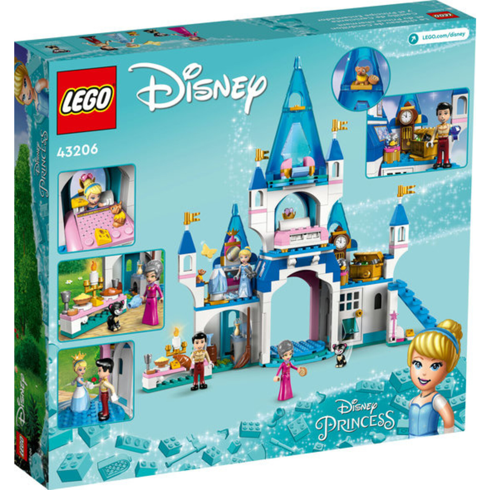 LEGO® Disney 43206 - Cinderella and Prince Charming's Castle