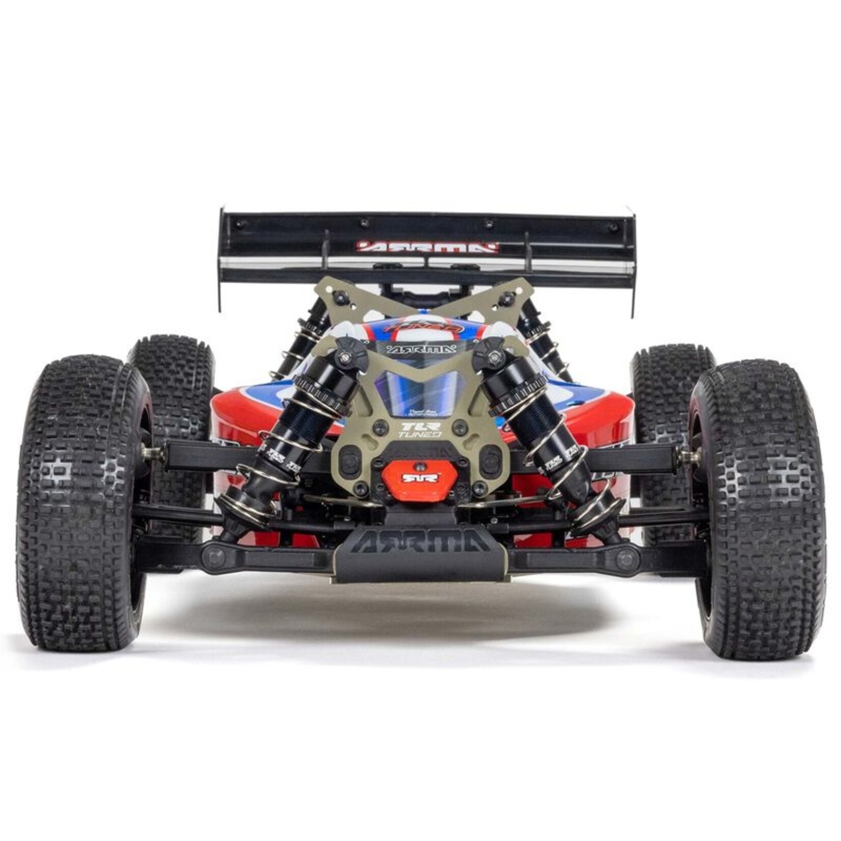 Arrma 1/8 TLR Tuned Typhon 6S 4WD BLX 1: Buggy, RTR - Red/Blue