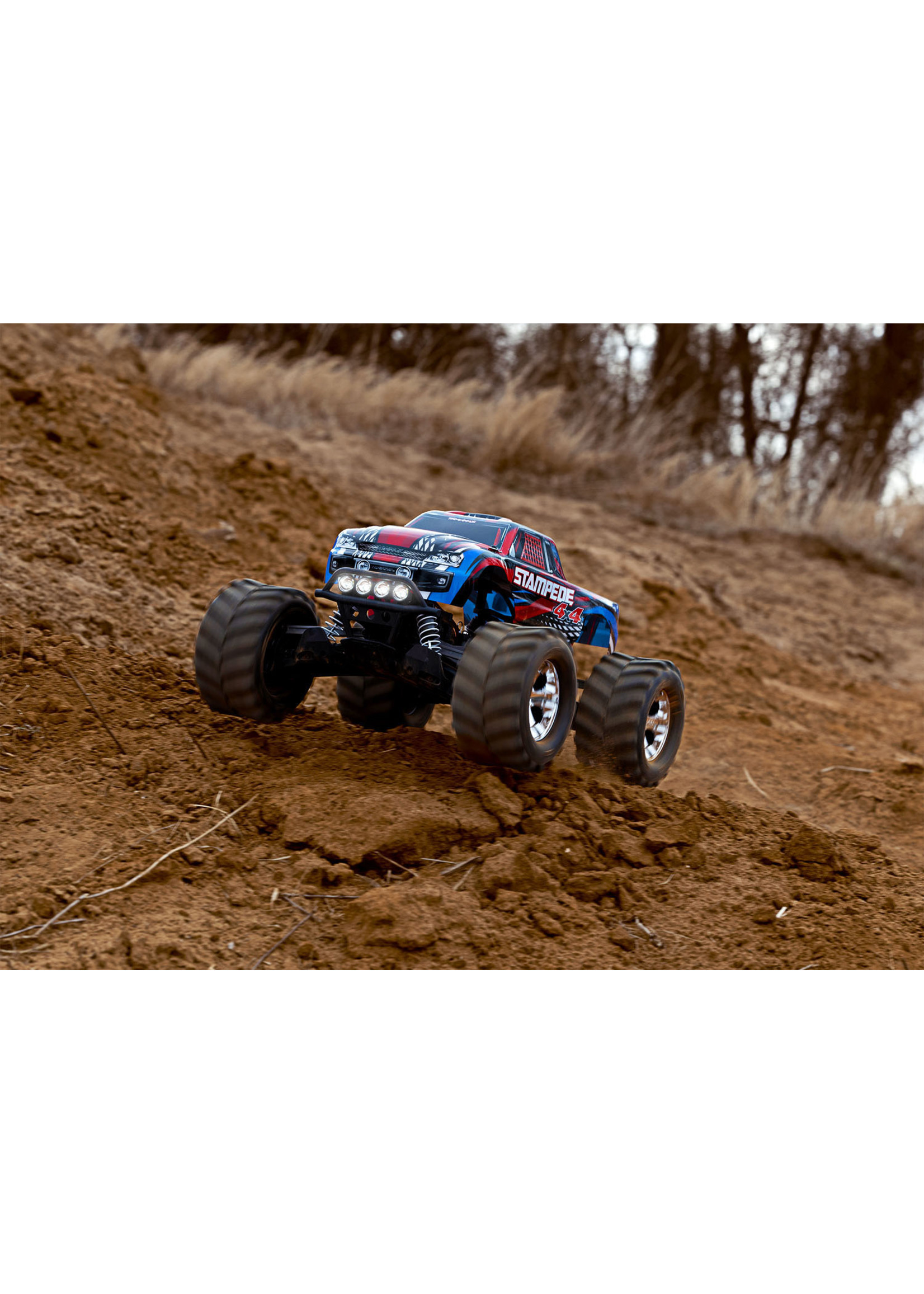 Traxxas 67054-61RED- Stampede 4X4 With LED Lights - Red