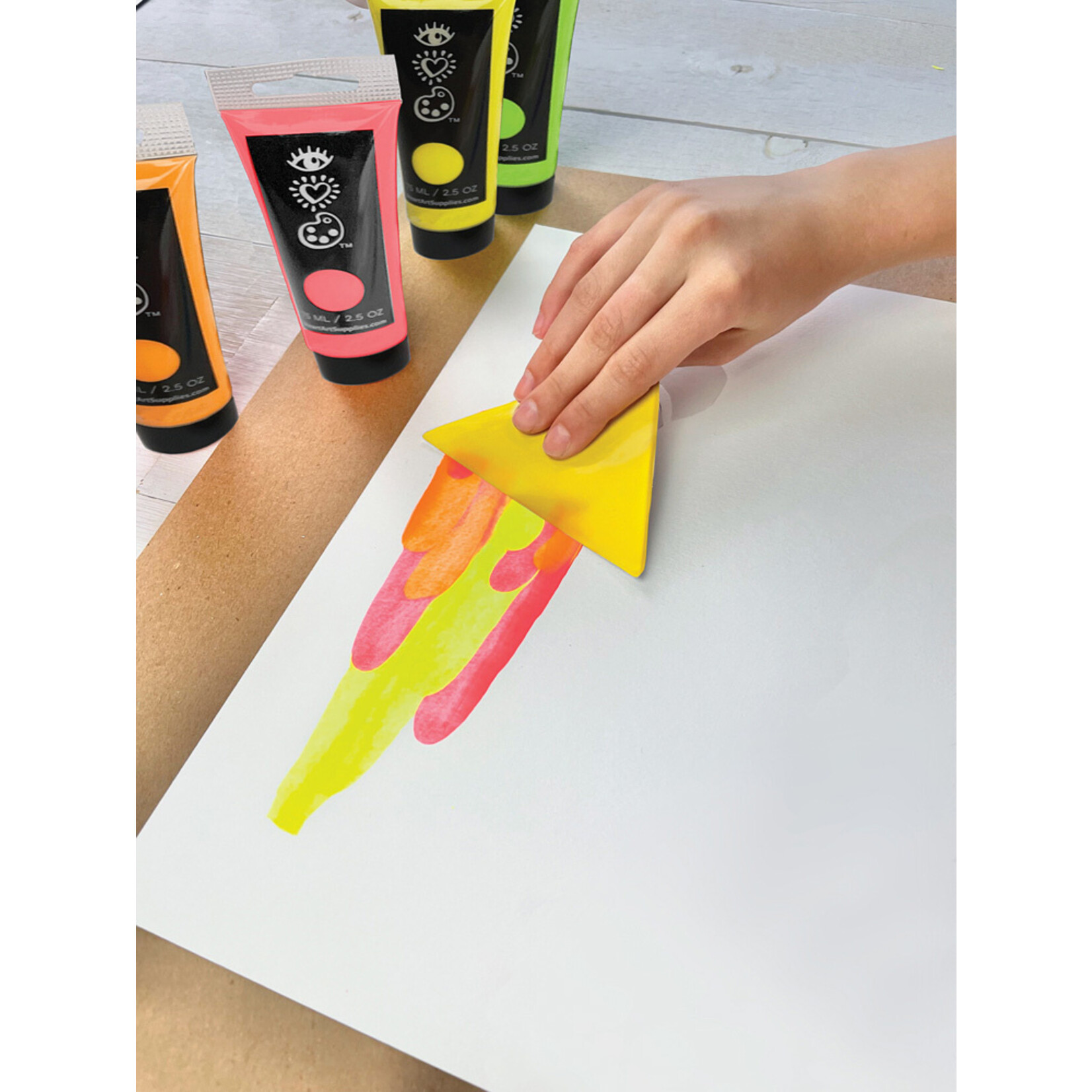 Bright Stripes iHeartArt - Squeegee Art