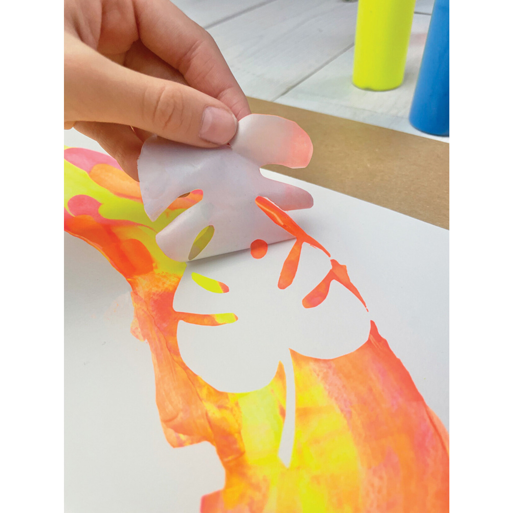 Bright Stripes iHeartArt - Squeegee Art