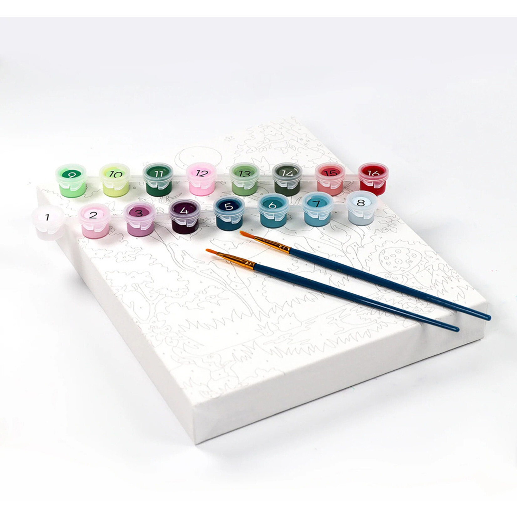 Bright Stripes iHeartArt - Paint by Numbers "Moonlit Unicorn"