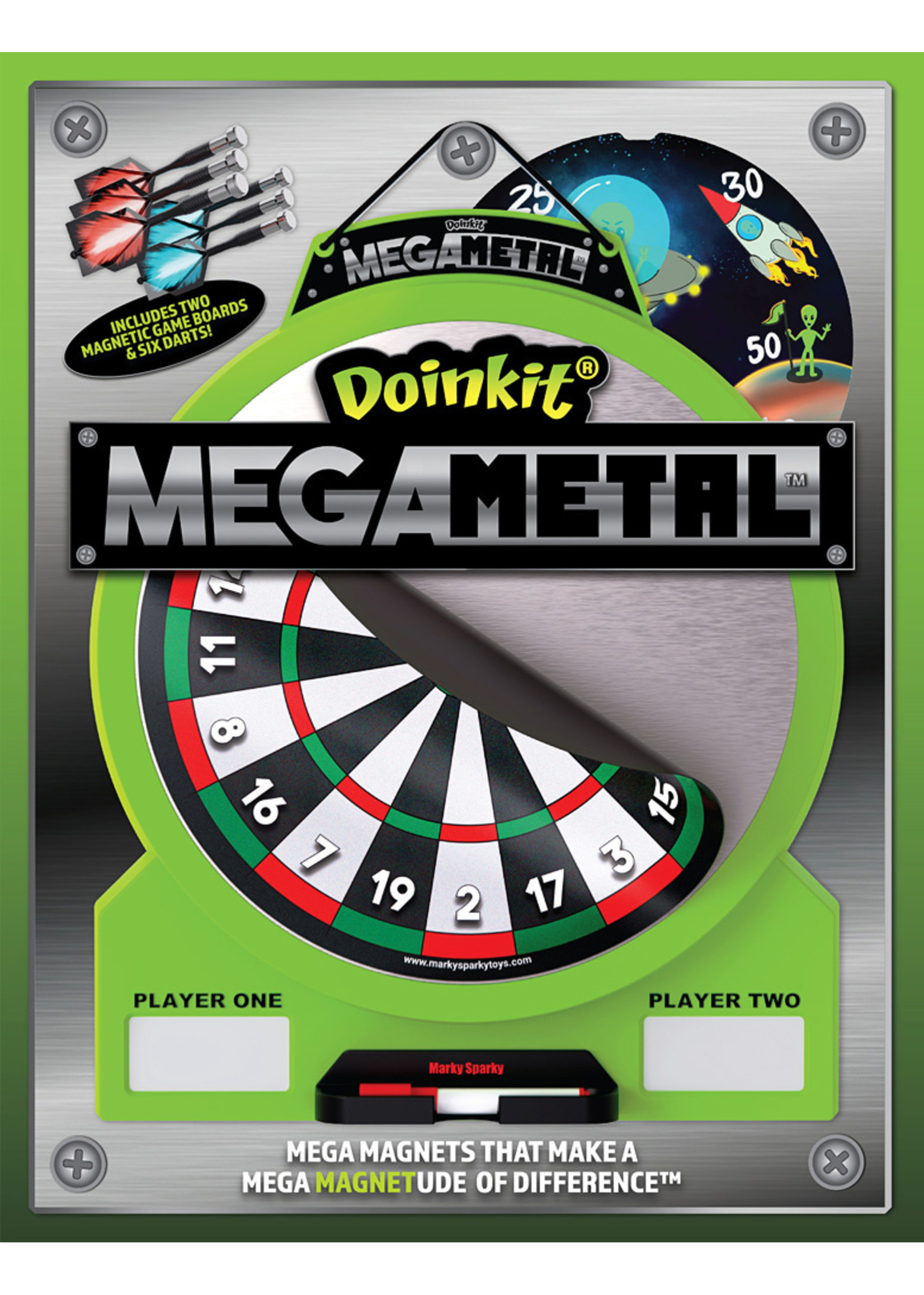 Doinkit Darts - Magnetic Dart Board - 3 Premium Designs - Kid Safe Durable  Doinkit Magnetic Darts - Fun Indoor Wall Game for Boys and Girls or Adult