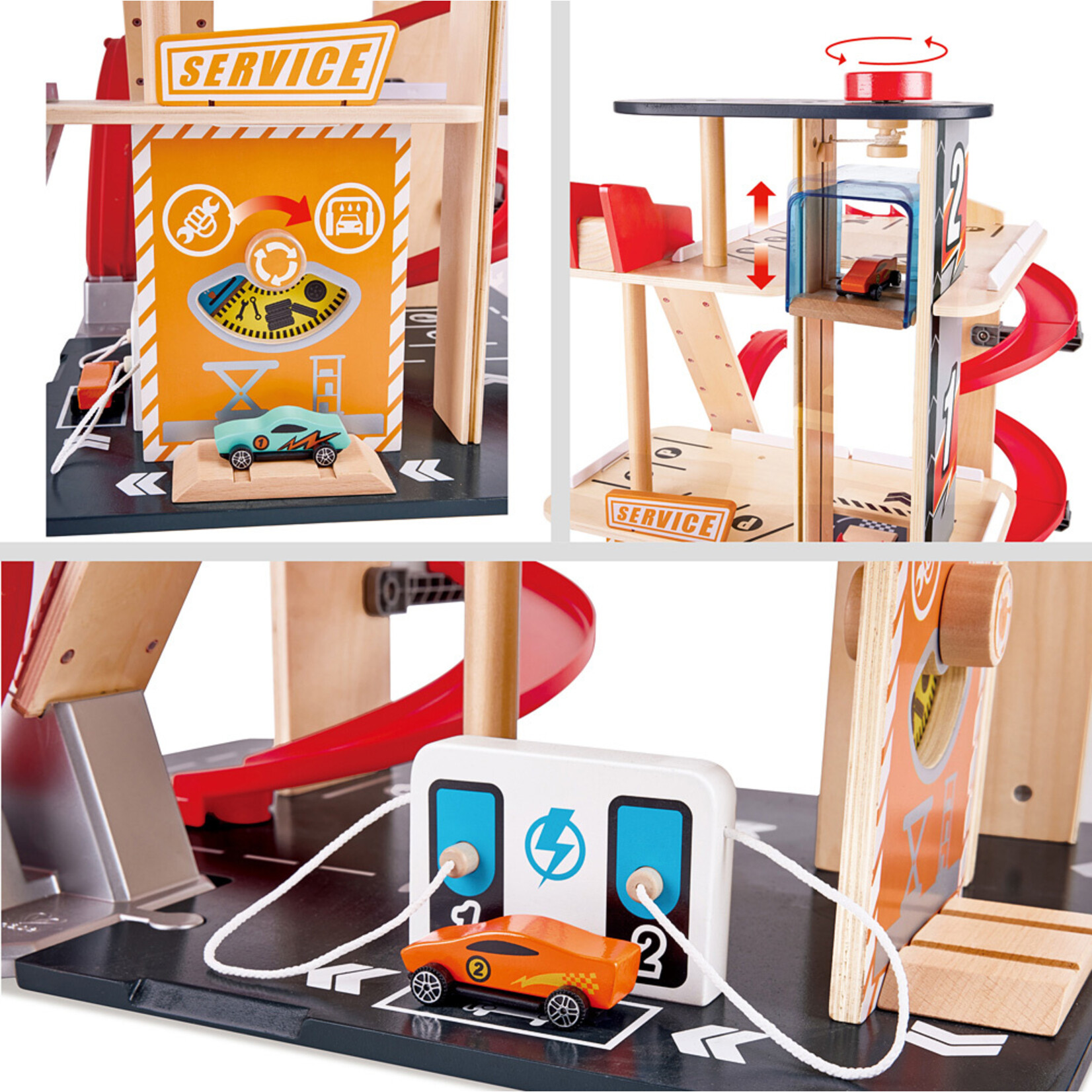 Hape Gearhead Stunt Garage