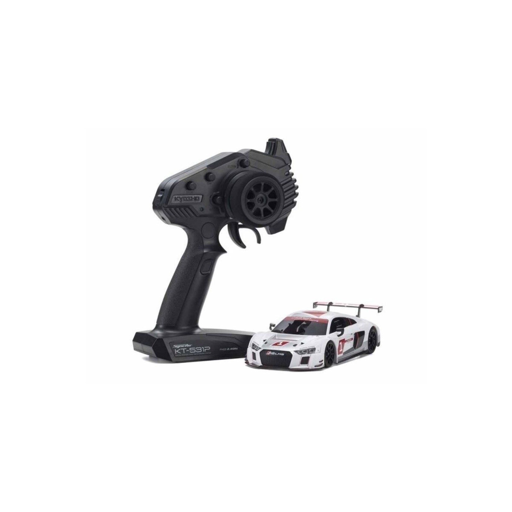 Kyosho 32344AS - MINI Z RWD Audi R8 LMS 2015, White - Readyset