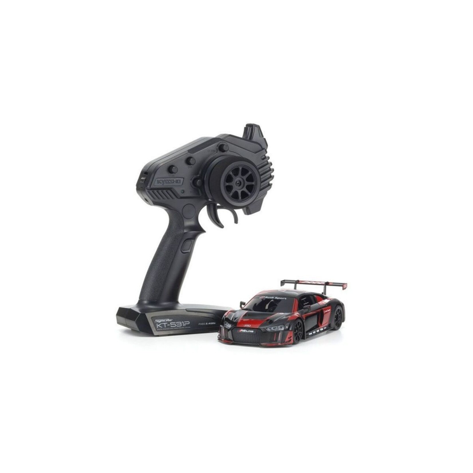 Kyosho 32344BKR - MINI Z RWD Audi R8 LMS 2016, Black/Red - Readyset