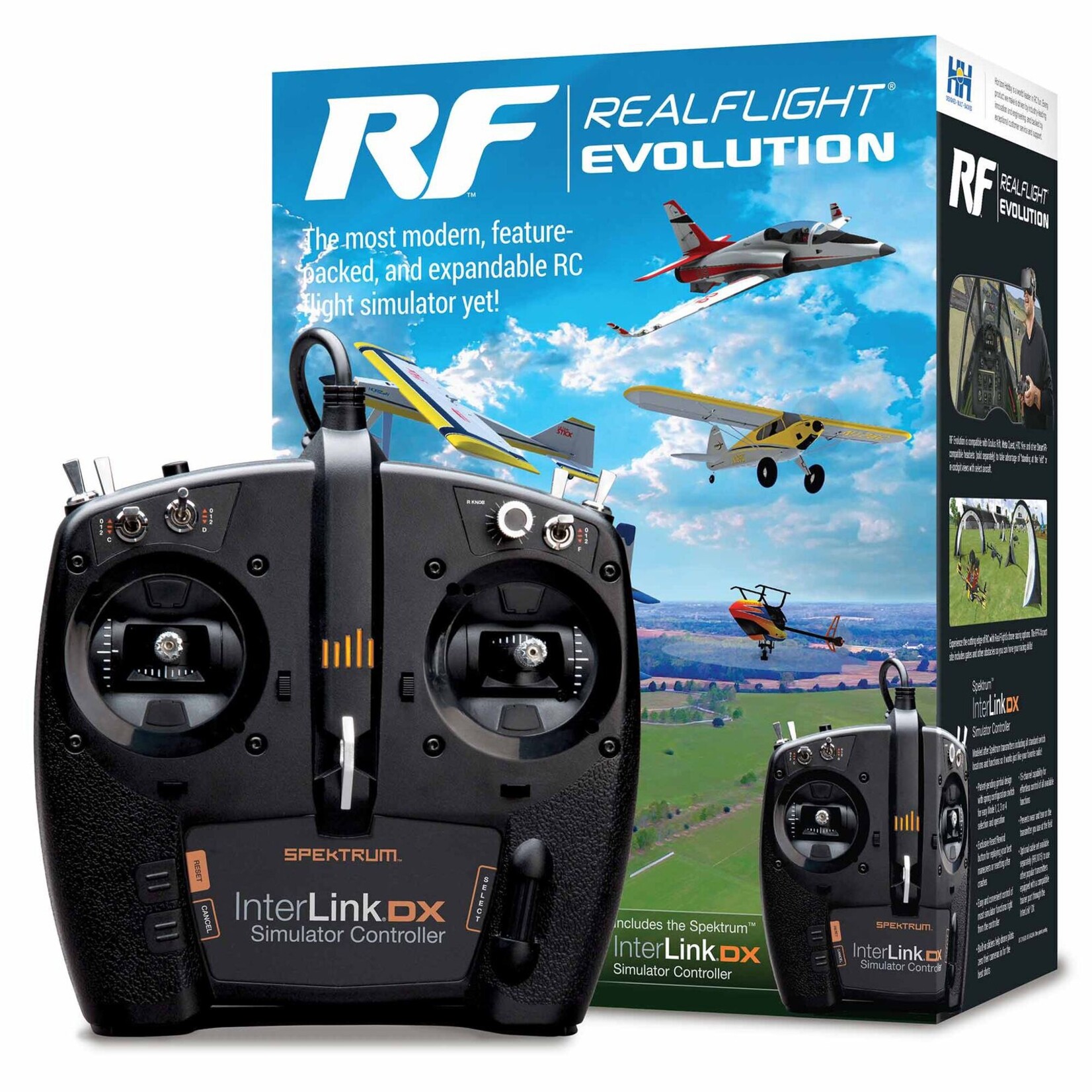 RealFlight Evolution RC Flight Sim With Interlink DX Controller