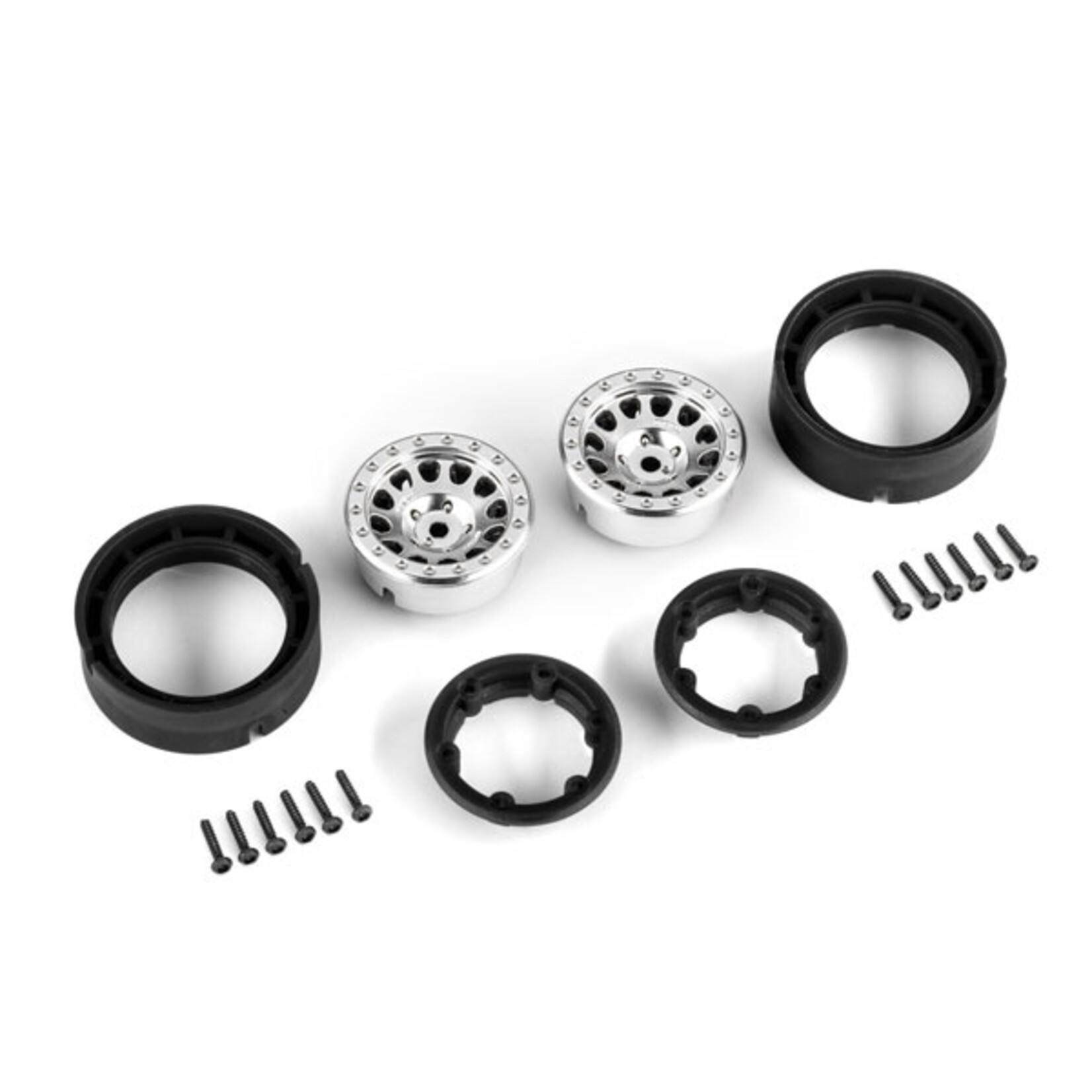 Traxxas 9781-SATIN - 1.0" Method Race Wheels® 105 Beadlock - Satin Chrome
